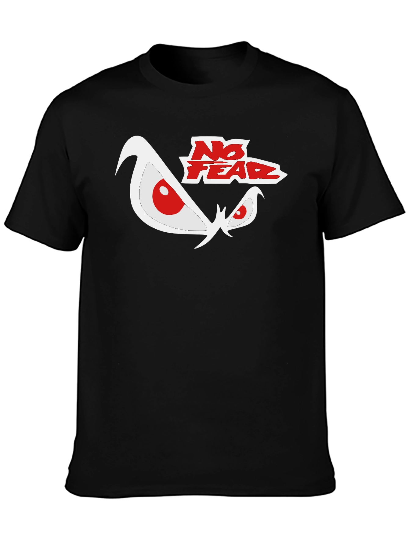 No Fear Graphic Print Black T-Shirt