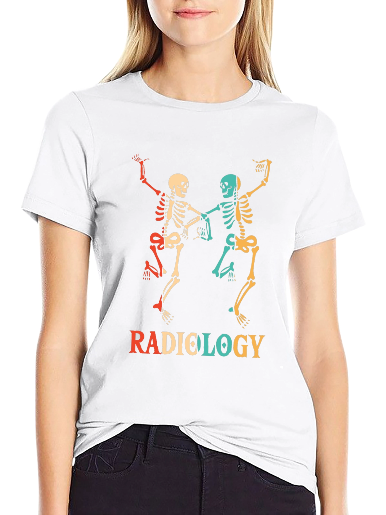 Radiology Skeleton T-Shirt - Retro Design