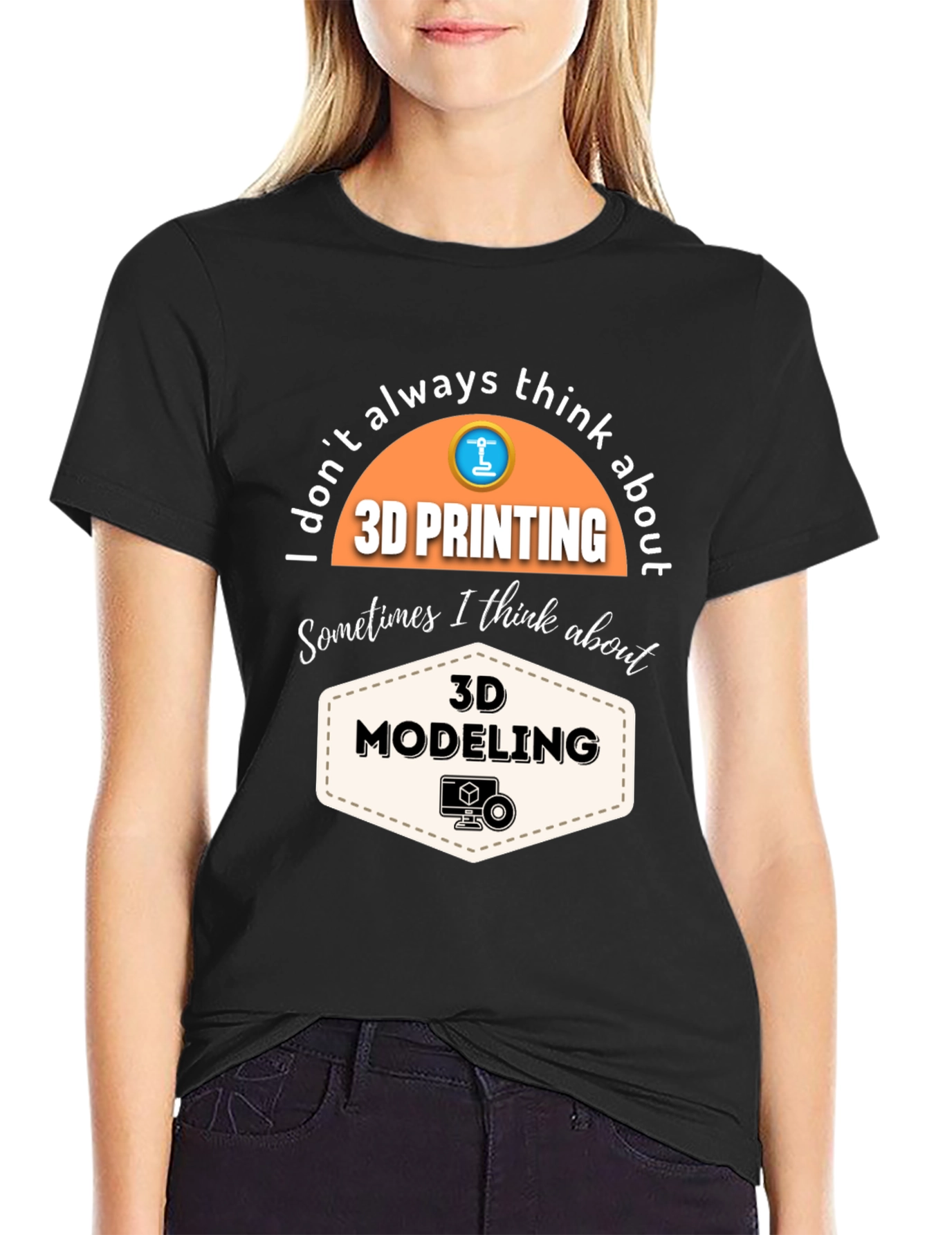 3D Printing & Modeling T-Shirt - Black