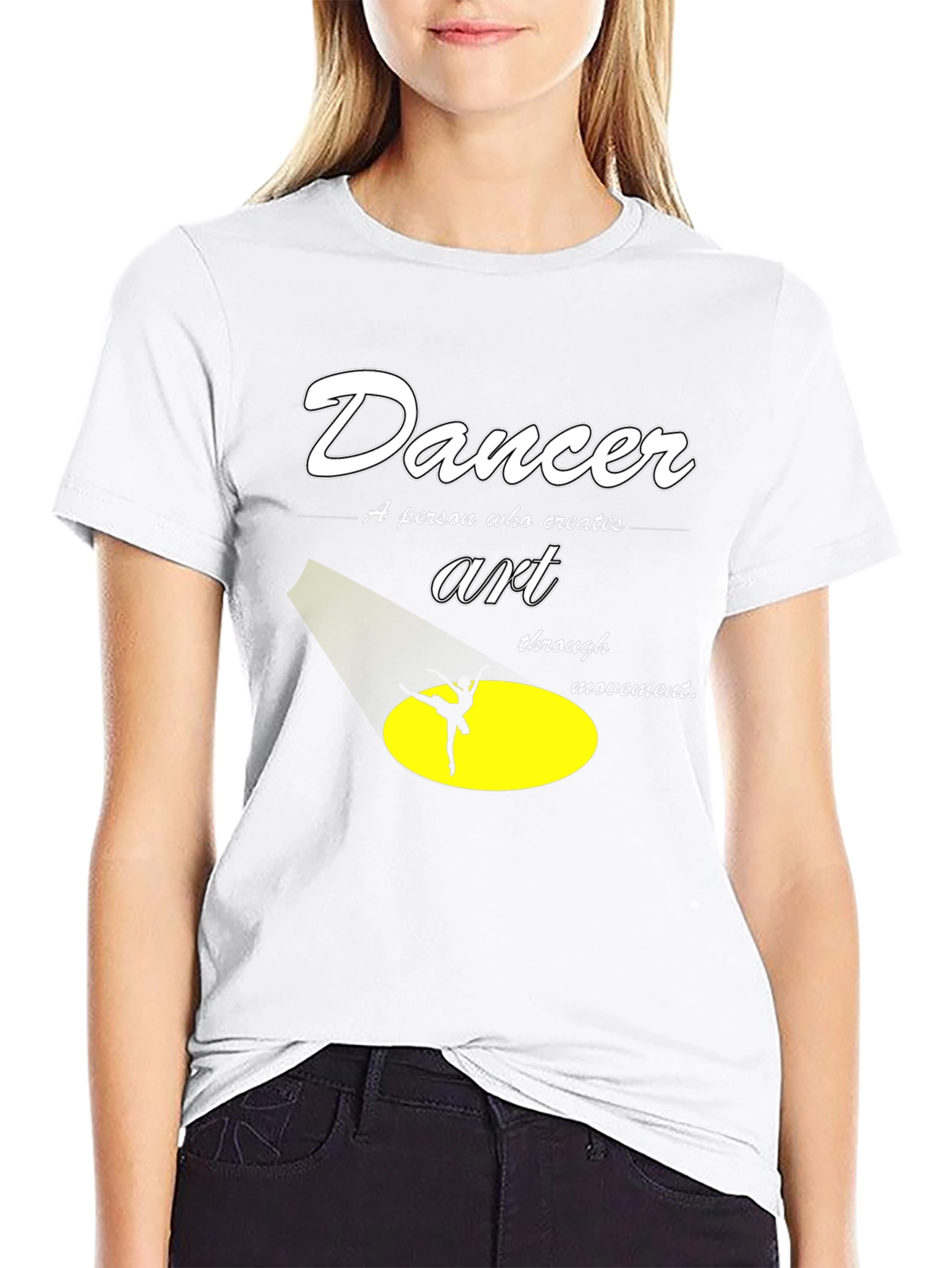 Dancer Art Graphic T-Shirt - Movement Creates Art