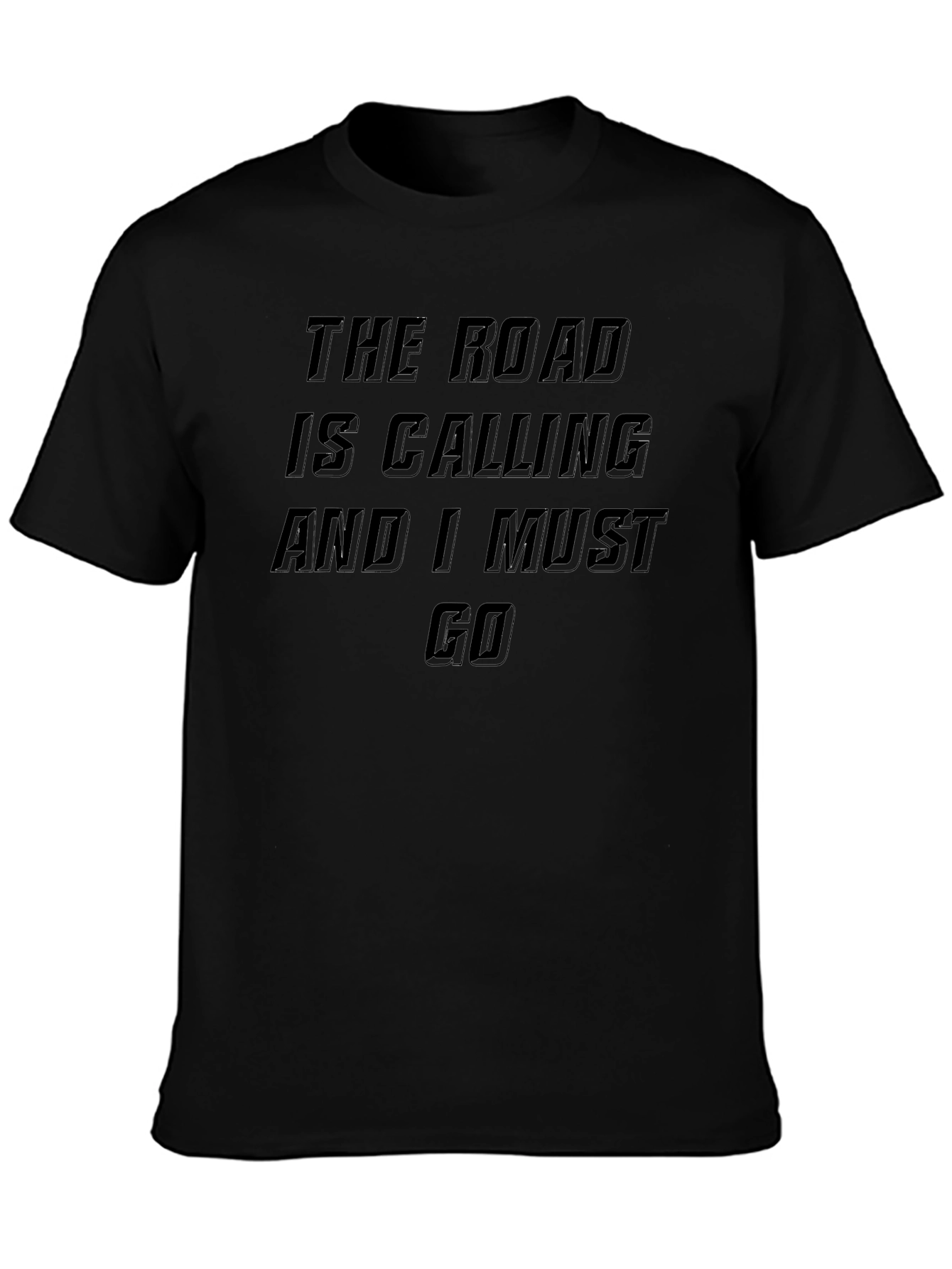 The Road Is Calling T-Shirt - Black