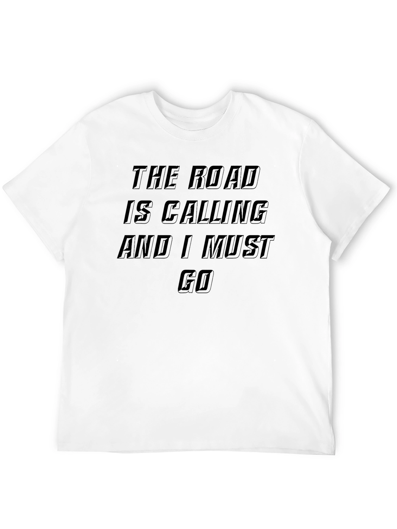 The Road Is Calling T-Shirt - Black