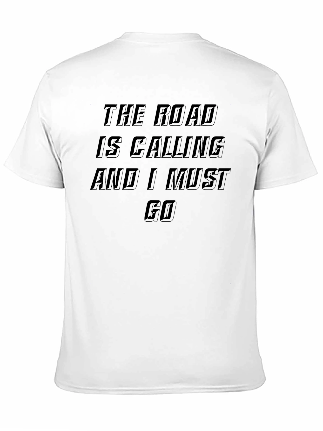 The Road Is Calling T-Shirt - Black