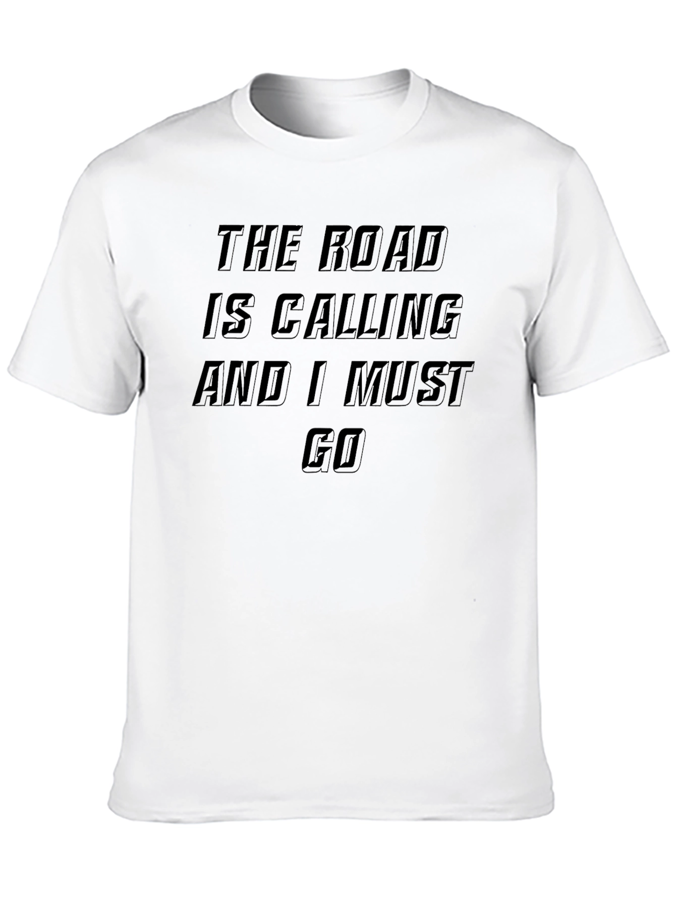 The Road Is Calling T-Shirt - Black