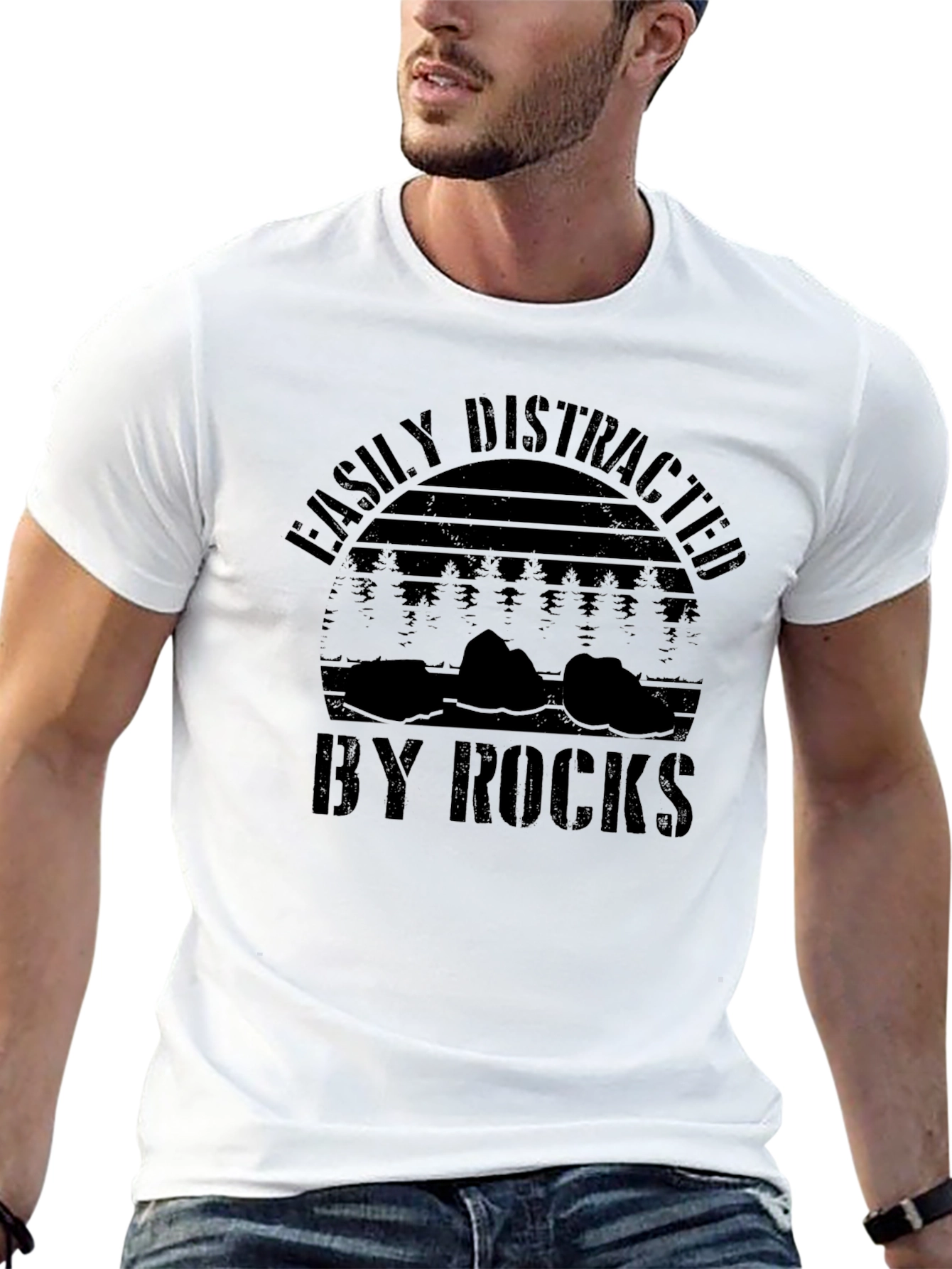 Easily Distracted by Rocks T-Shirt