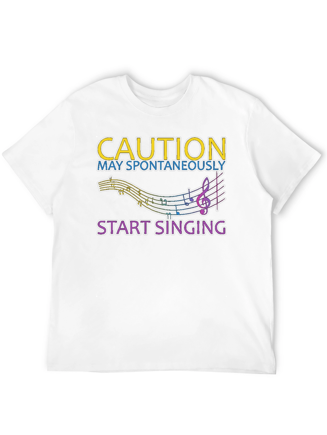Caution May Spontaneously Start Singing Tee