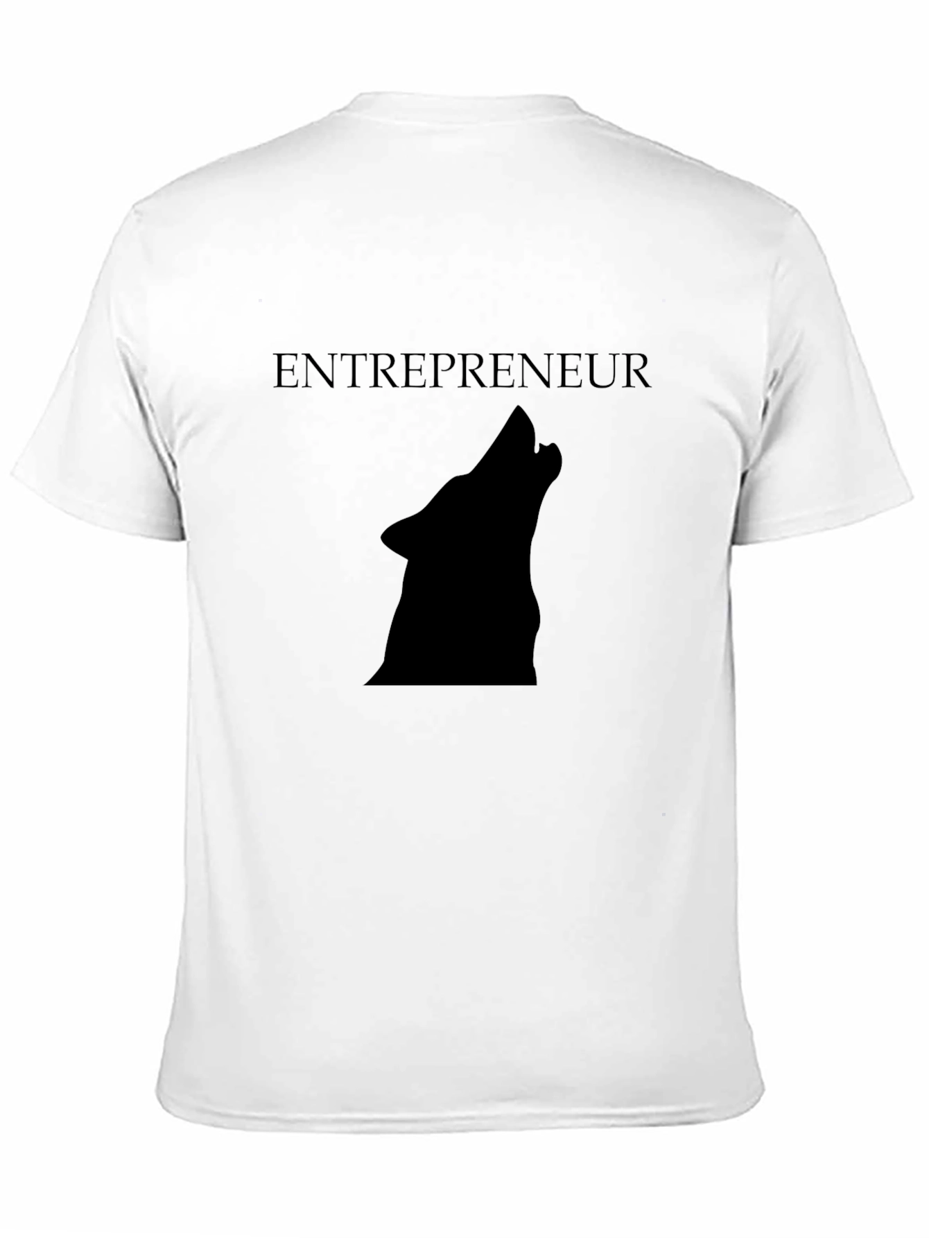 Entrepreneur Wolf Howling Graphic Tee - Black