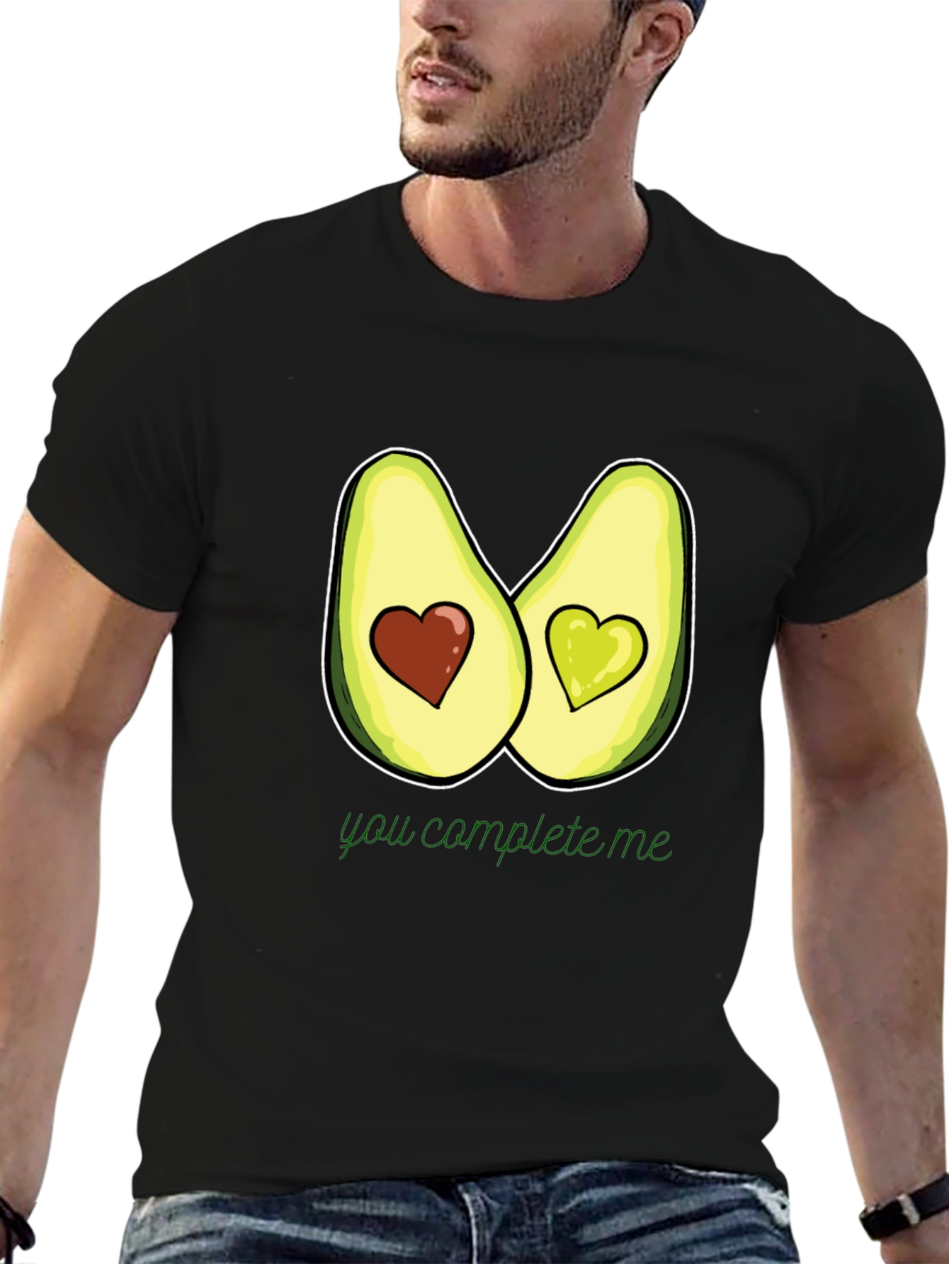 Avocado Heart T-Shirt - You Complete Me