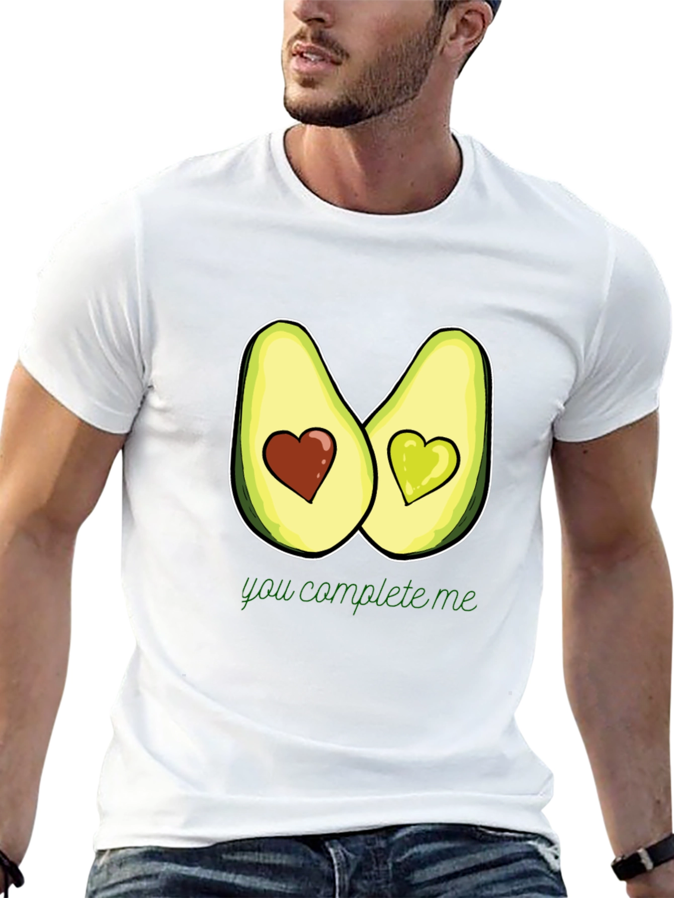 Avocado Heart T-Shirt - You Complete Me
