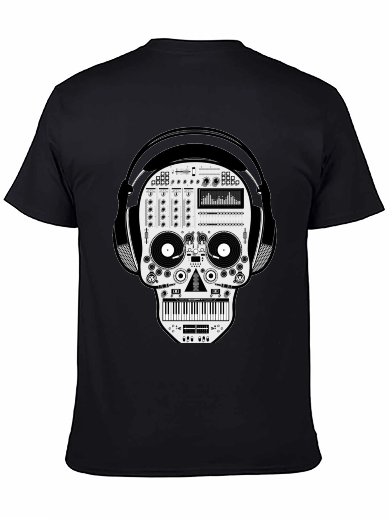 DJ Skull Graphic T-Shirt - Unique Music Lover Tee