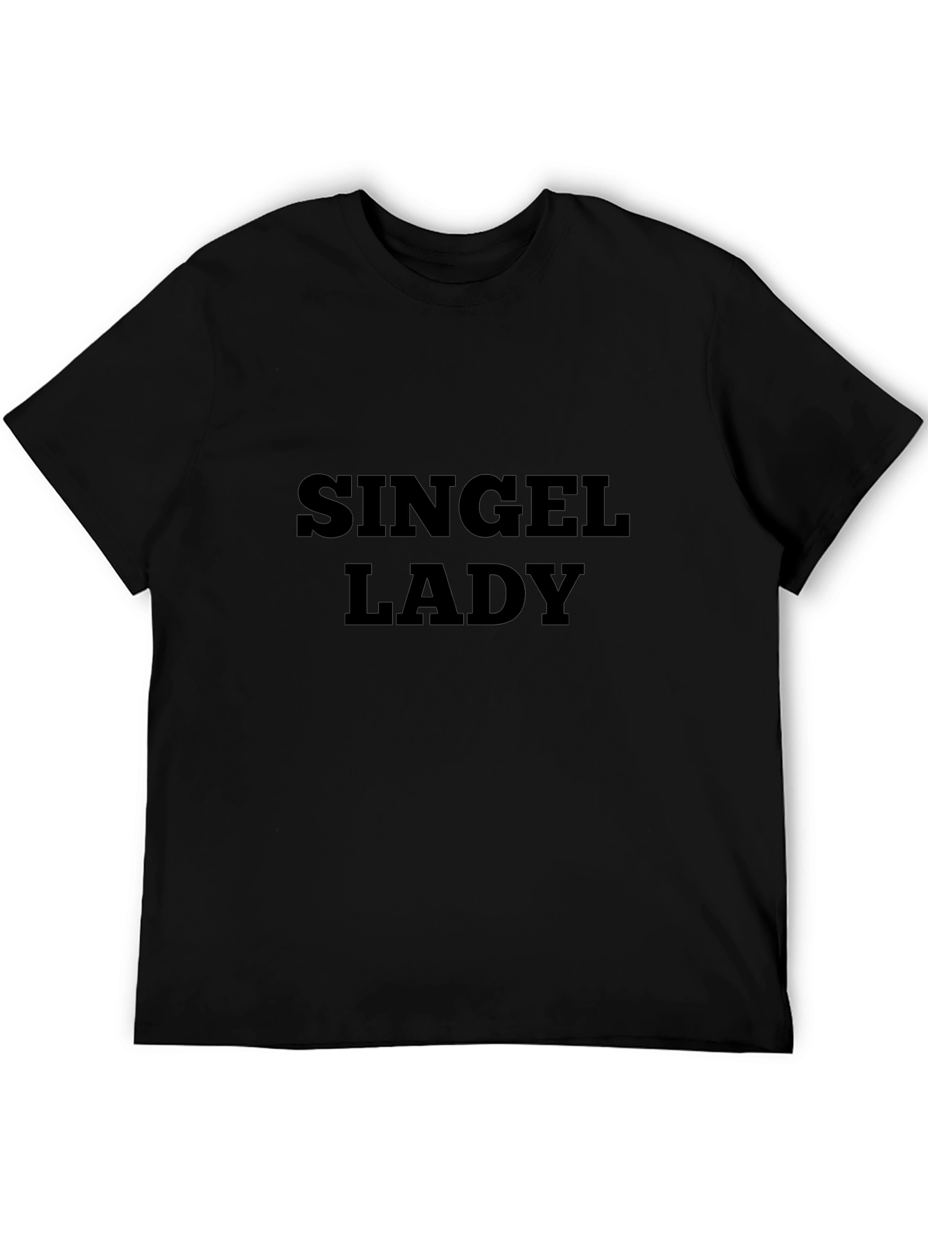 Single Lady Tee - Classic Black Crew Neck