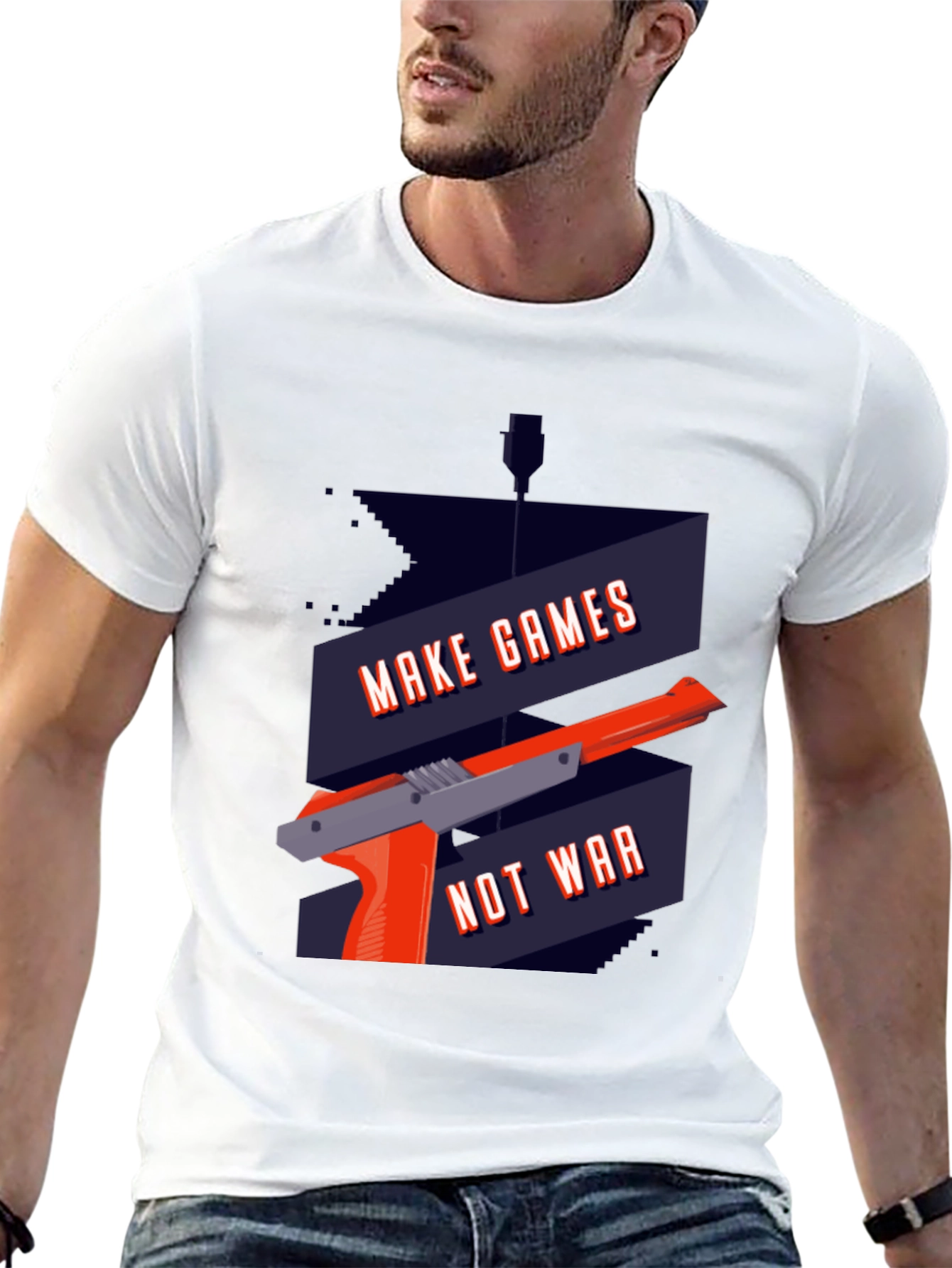 Make Games Not War Graphic T-Shirt