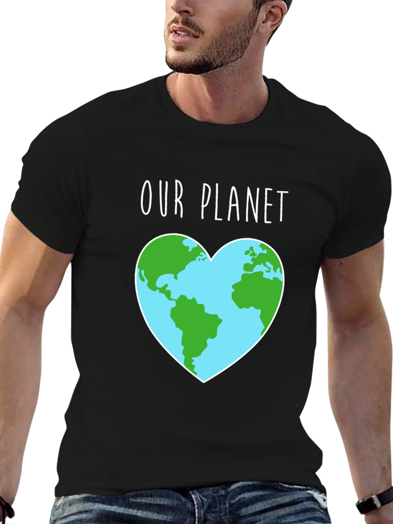 Our Planet Earth Heart Graphic Tee
