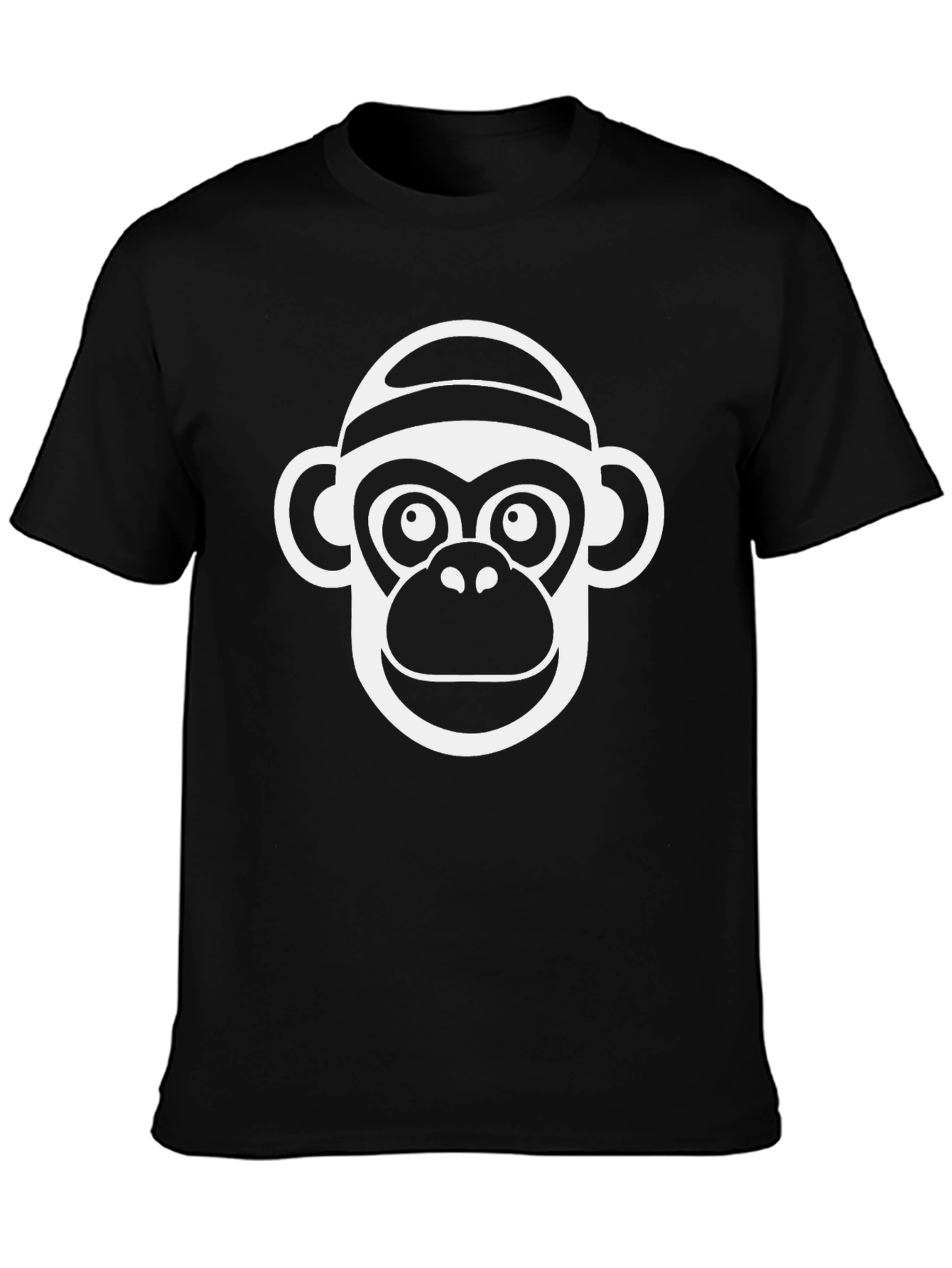 Funky Monkey Graphic Tee - Black Cotton T-Shirt
