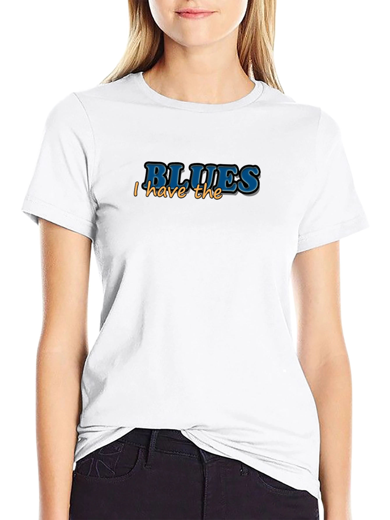 I Have The Blues Black T-Shirt