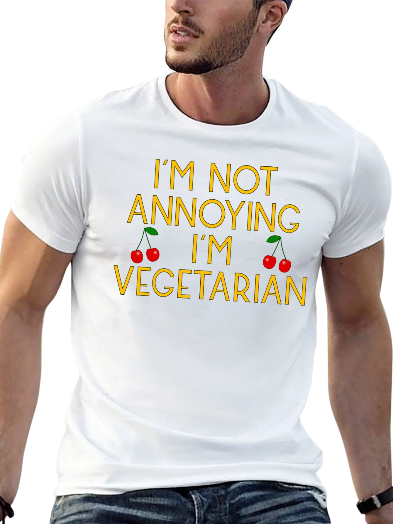Im Not Annoying Im Vegetarian Graphic T-Shirt