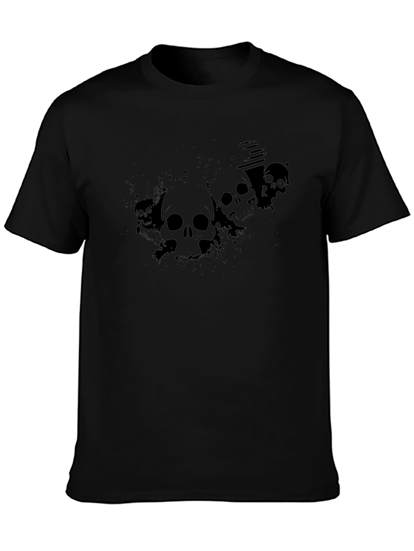 Skull Graphic T-Shirt - Mens Black Tee