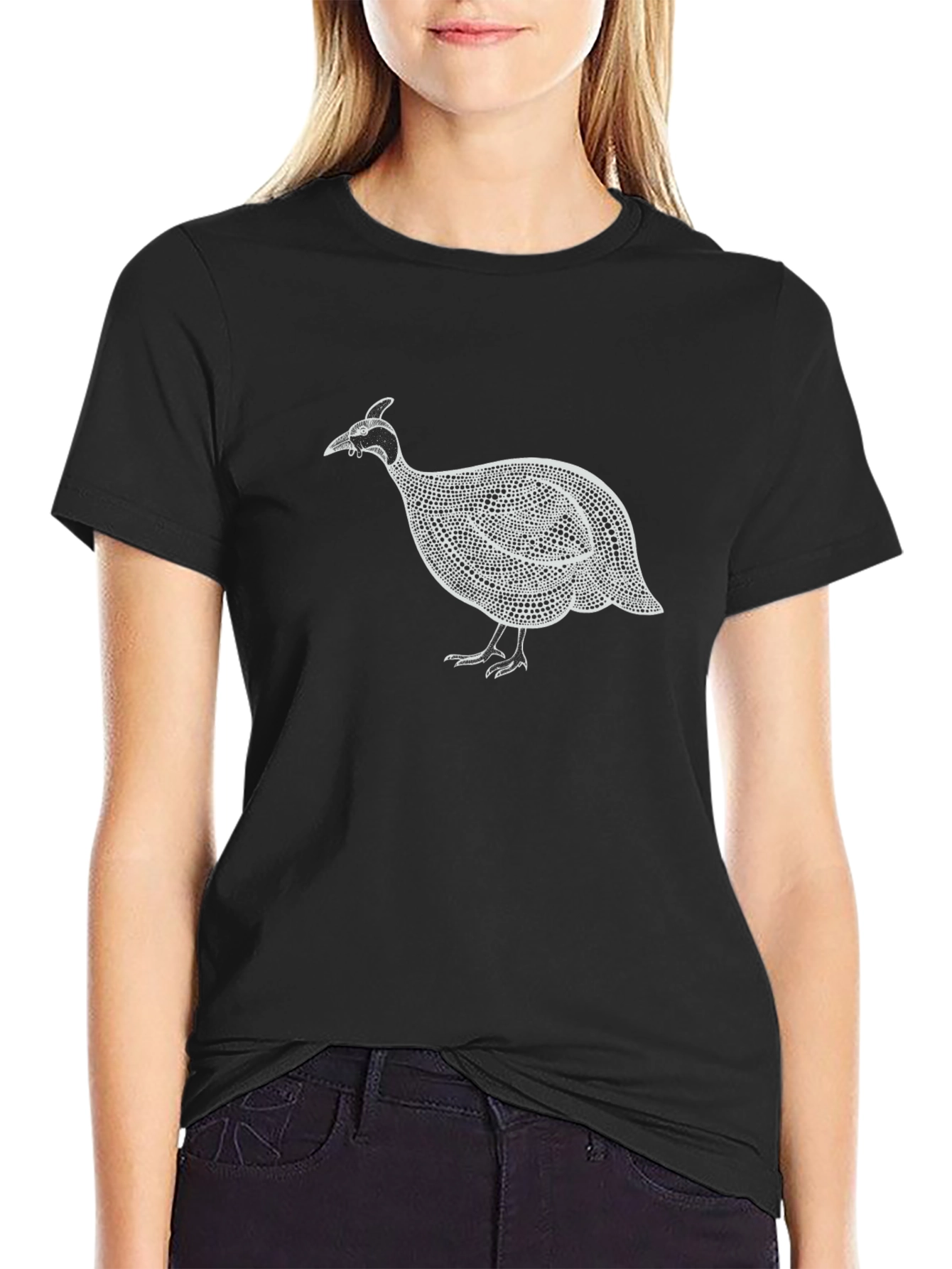 Guinea Fowl Graphic Print T-Shirt