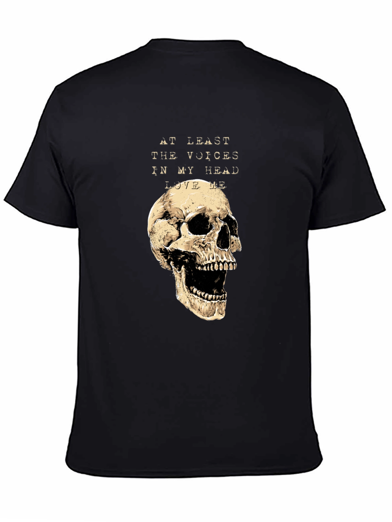 Skull Graphic Tee: Voices in My Head T-Shirt
