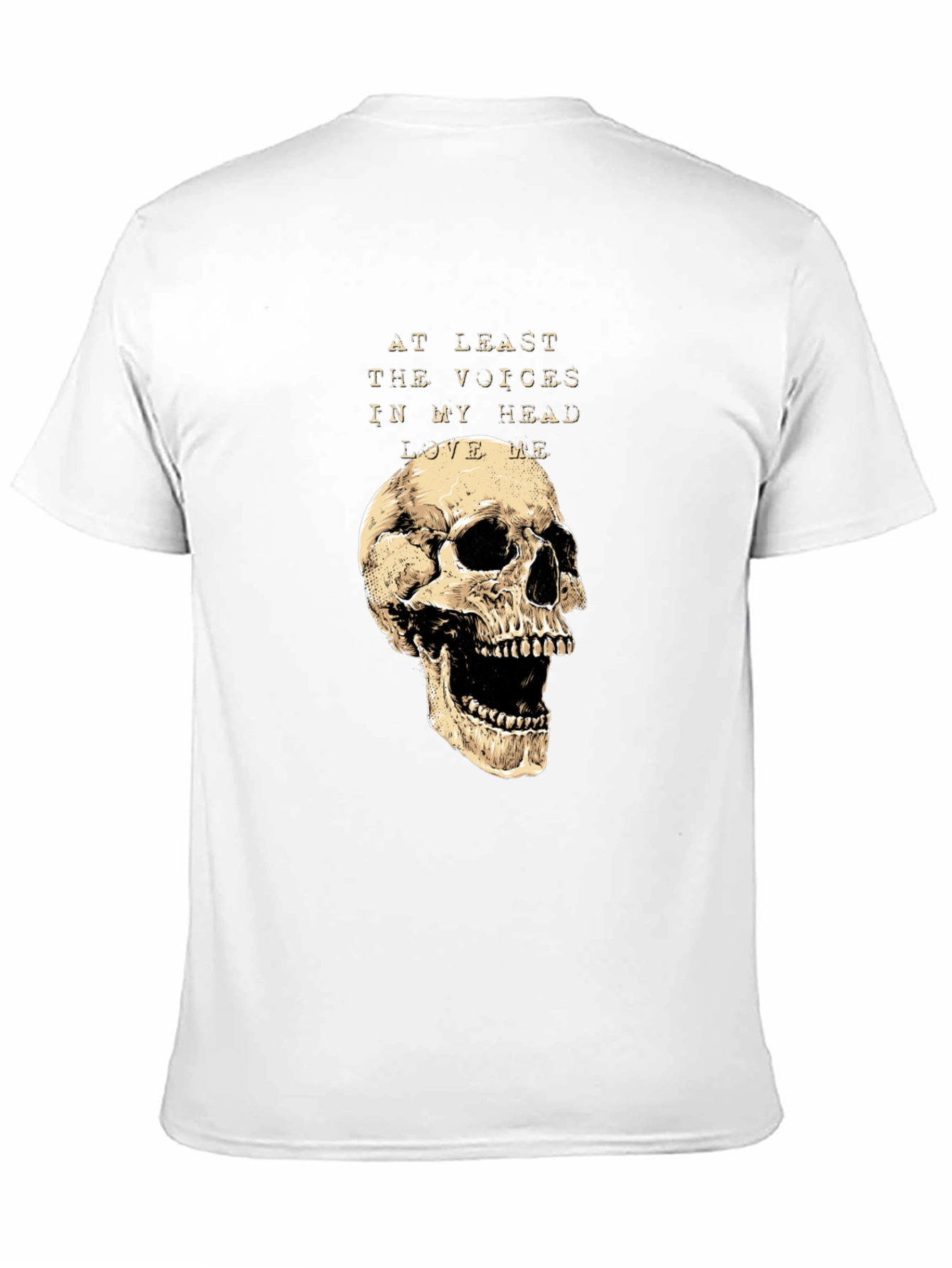 Skull Graphic Tee: Voices in My Head T-Shirt