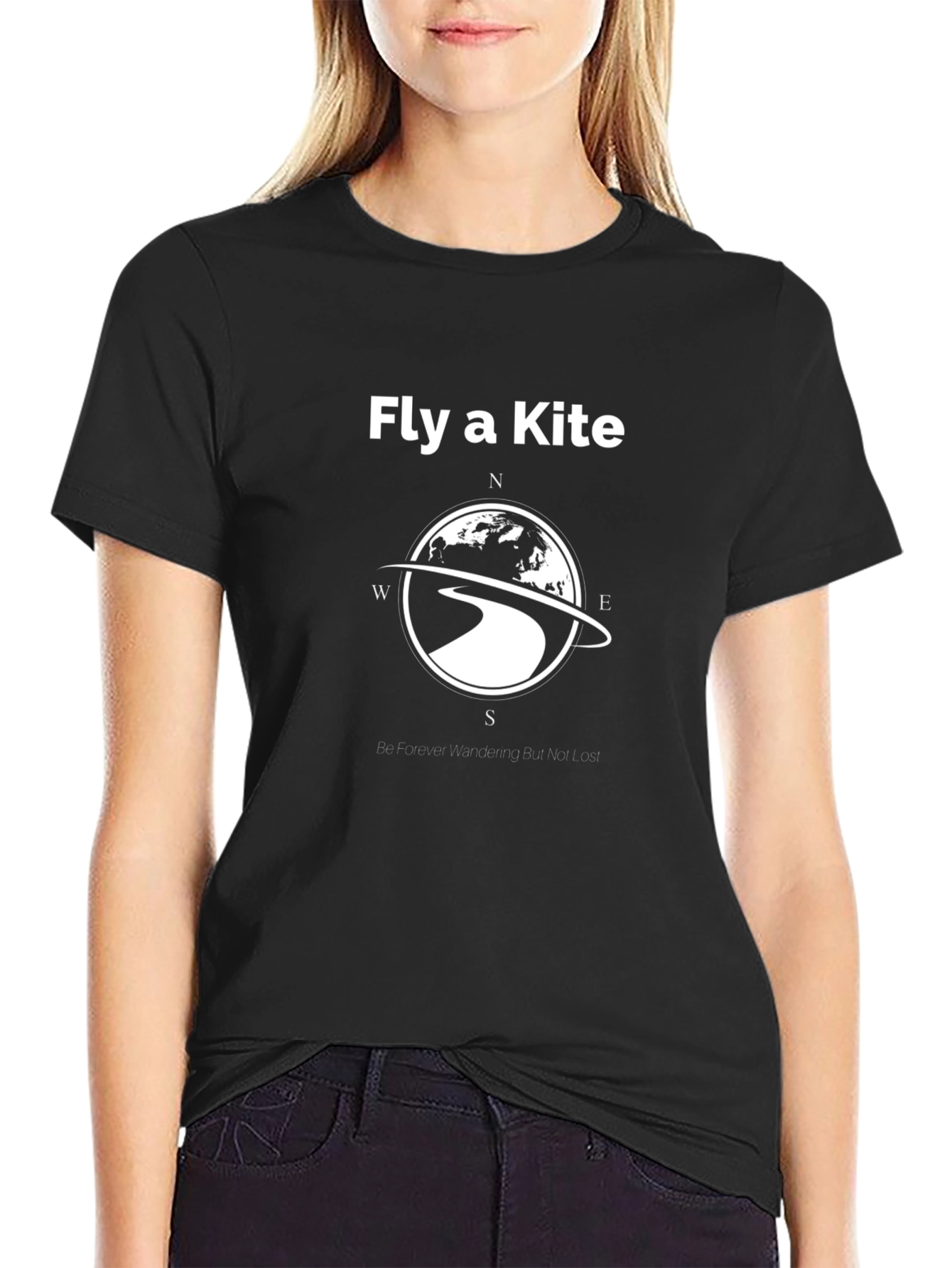 Fly a Kite Compass Graphic T-Shirt - Wanderlust Tee