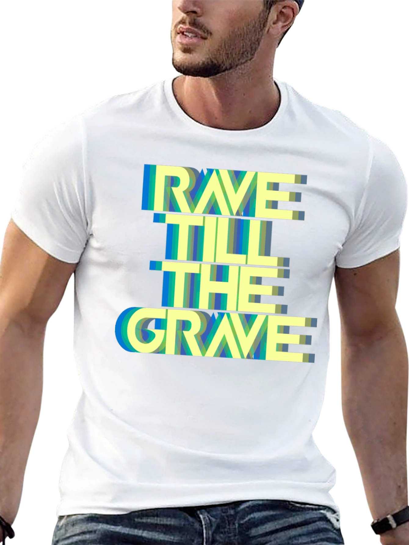 Rave Till The Grave Graphic Tee
