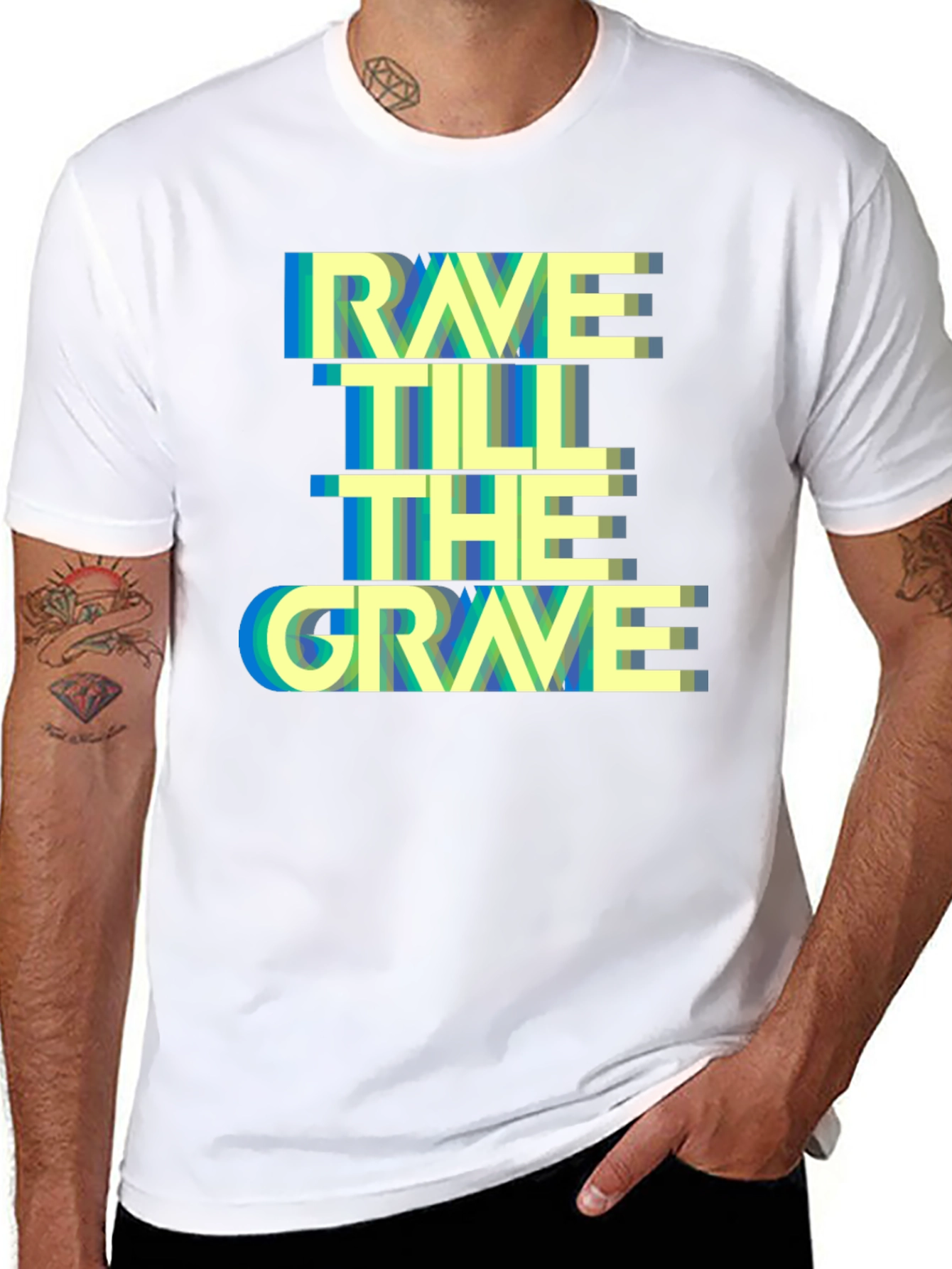 Rave Till The Grave Graphic Tee