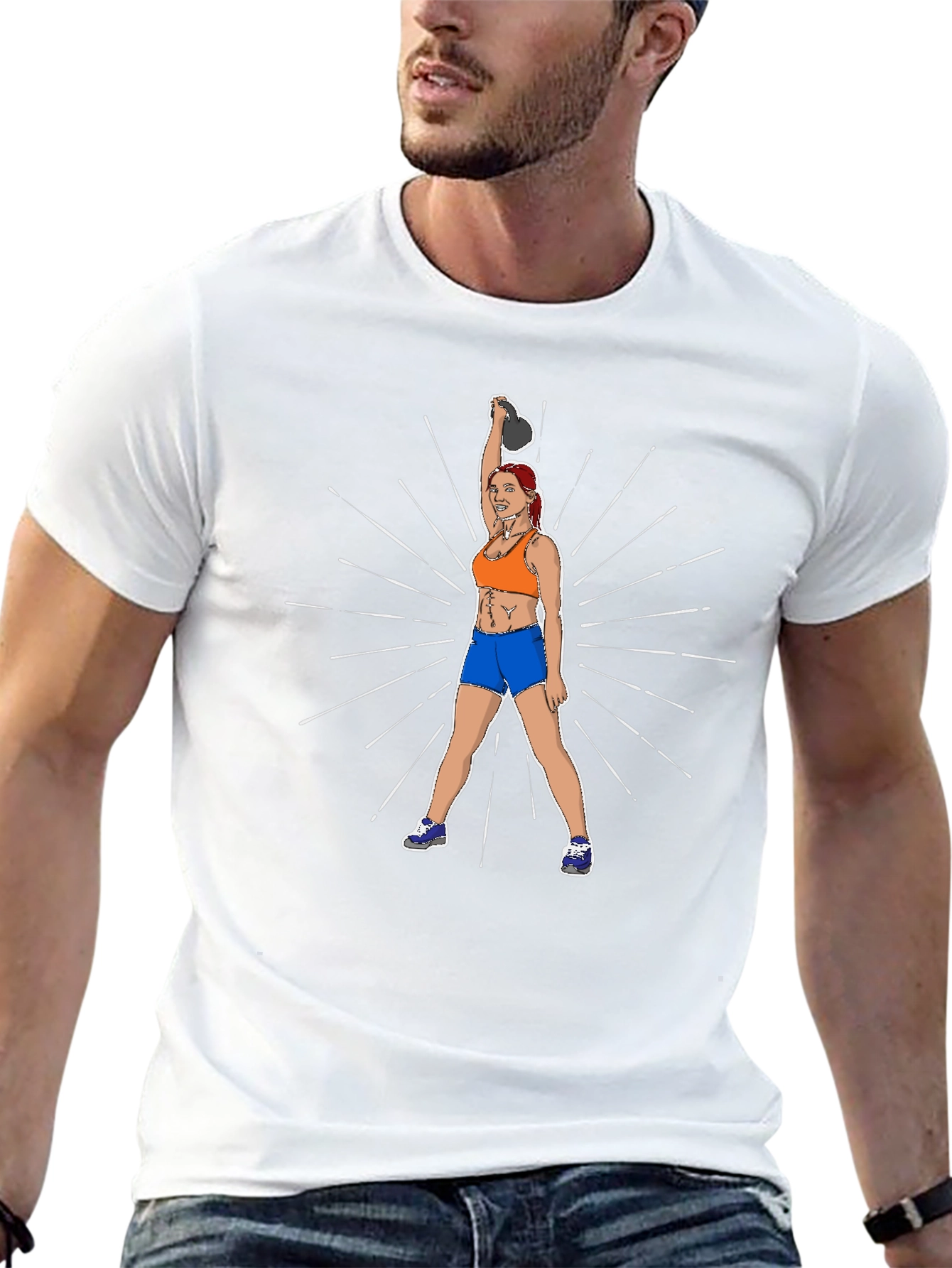Kettlebell Workout T-Shirt for Fitness Lovers