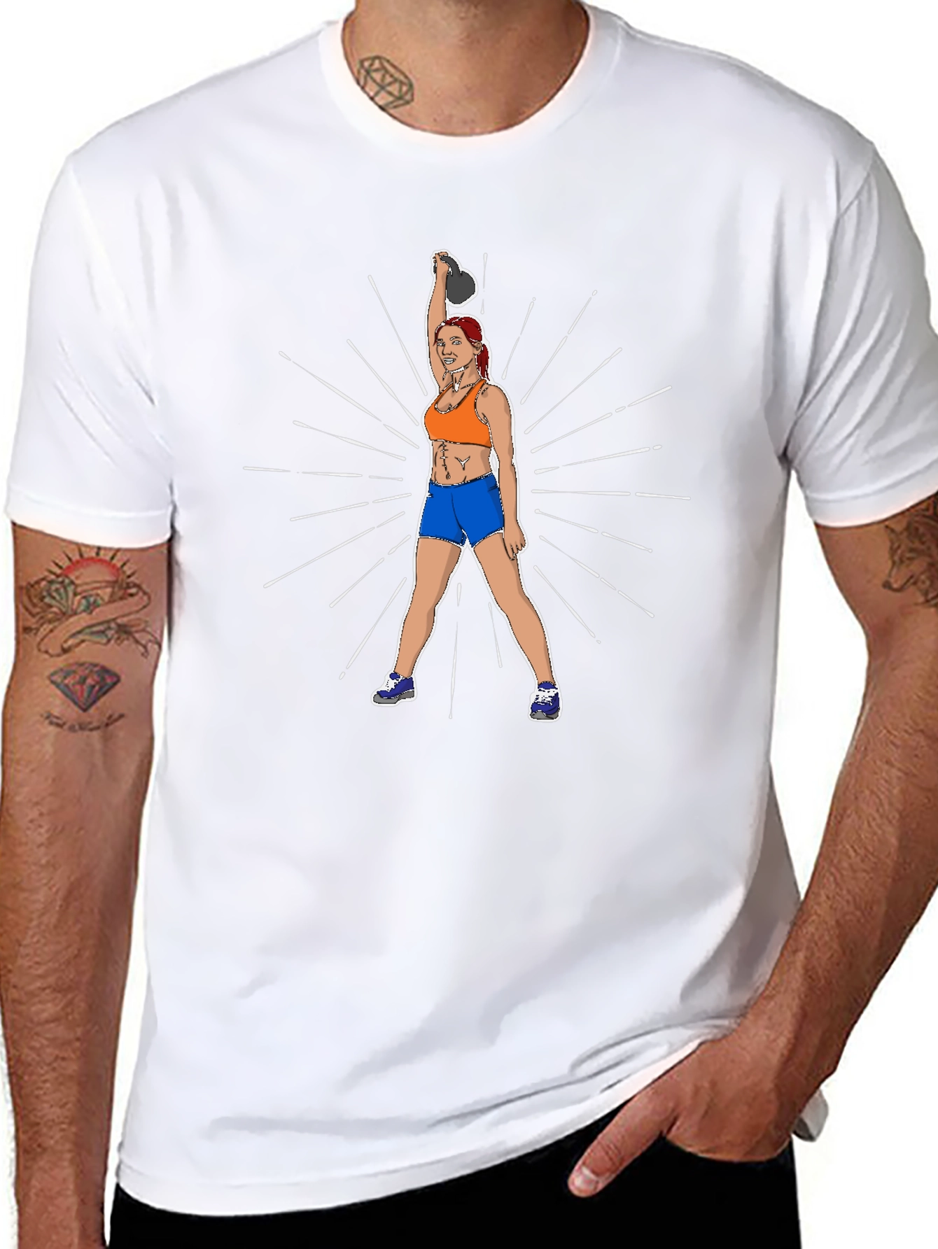 Kettlebell Workout T-Shirt for Fitness Lovers