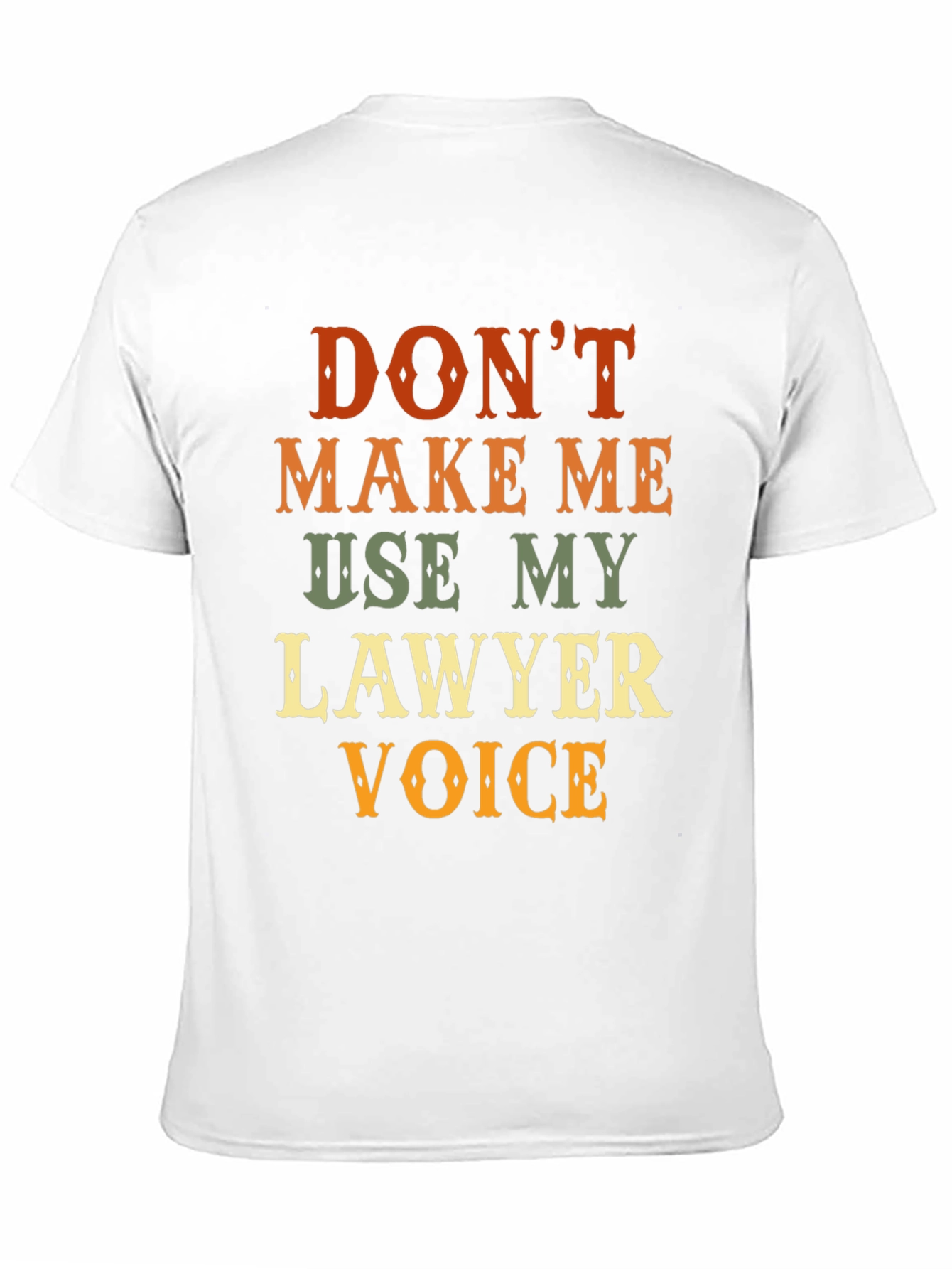 Lawyer Voice Novelty Graphic T-Shirt