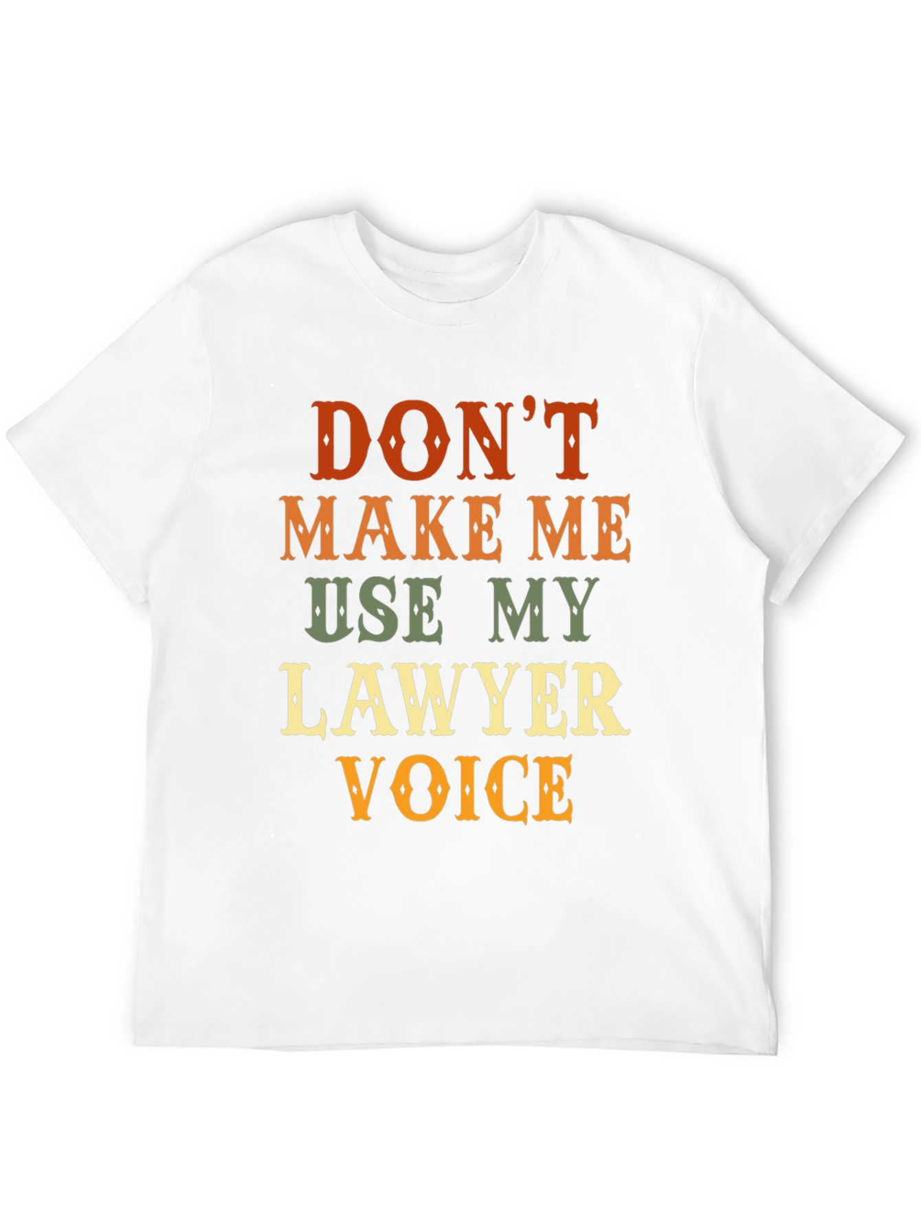 Lawyer Voice Novelty Graphic T-Shirt