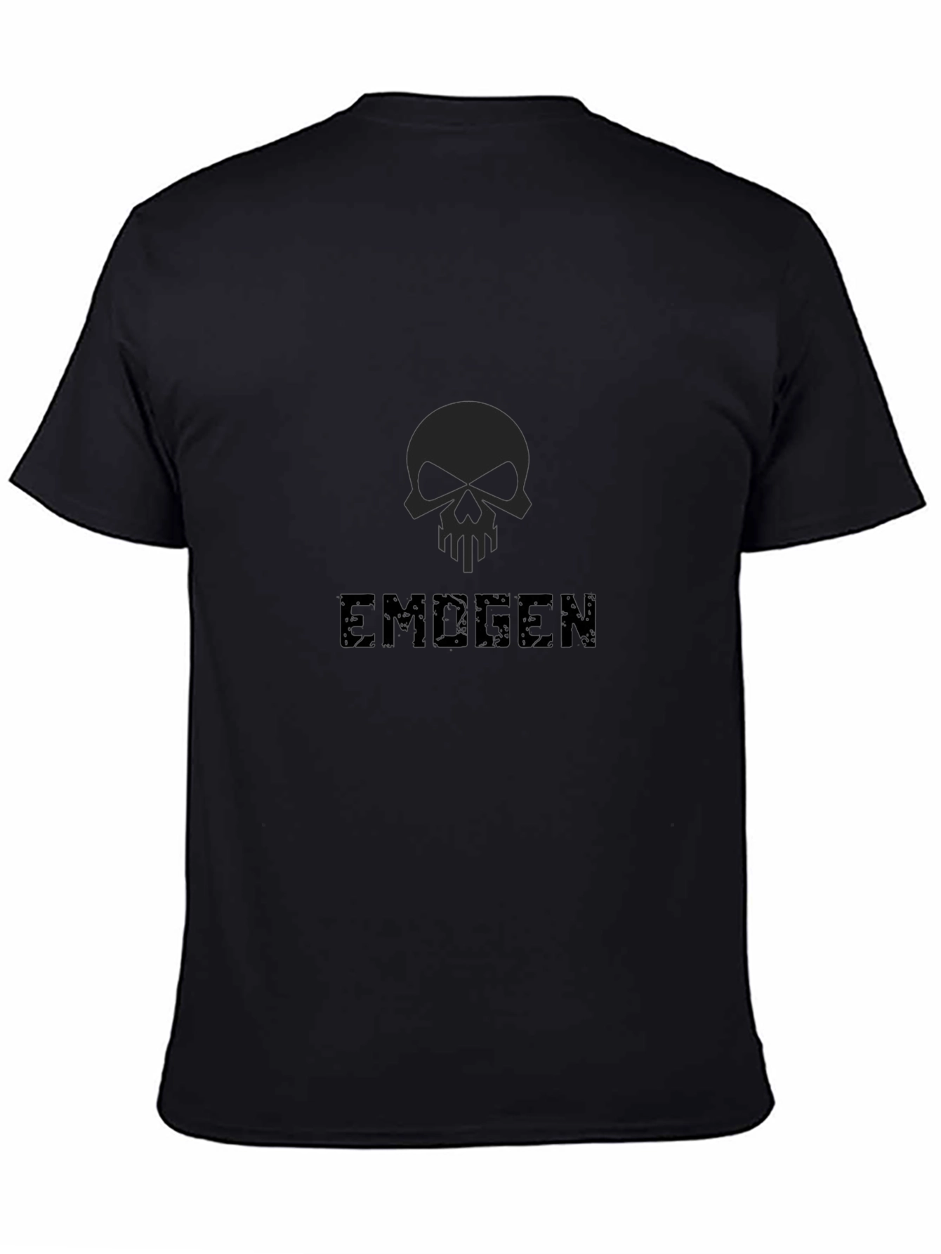 EMOGEN Skull Graphic Black T-Shirt