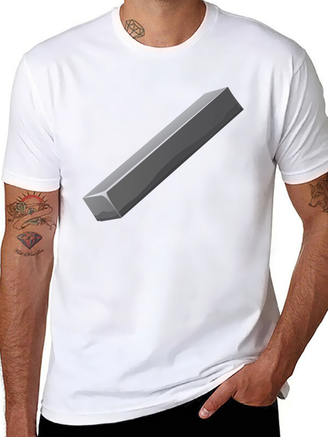 Geometric Block Graphic Tee - Cool Streetwear