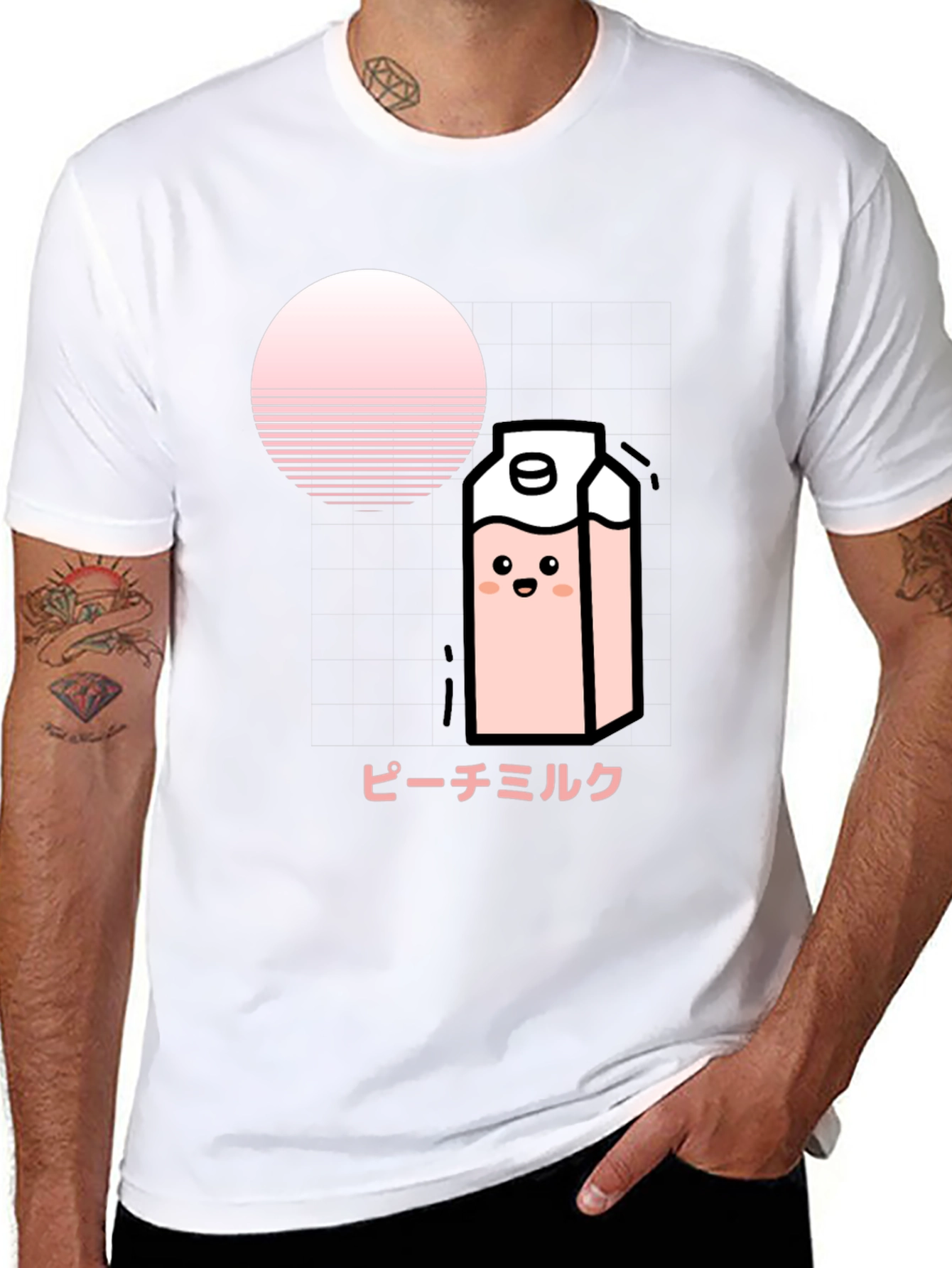 Peach Milk Kawaii T-Shirt