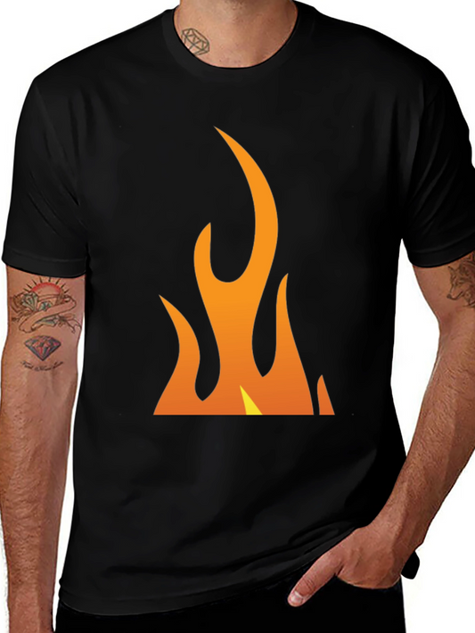 Flame Graphic Black T-Shirt - Bold & Eye-Catching