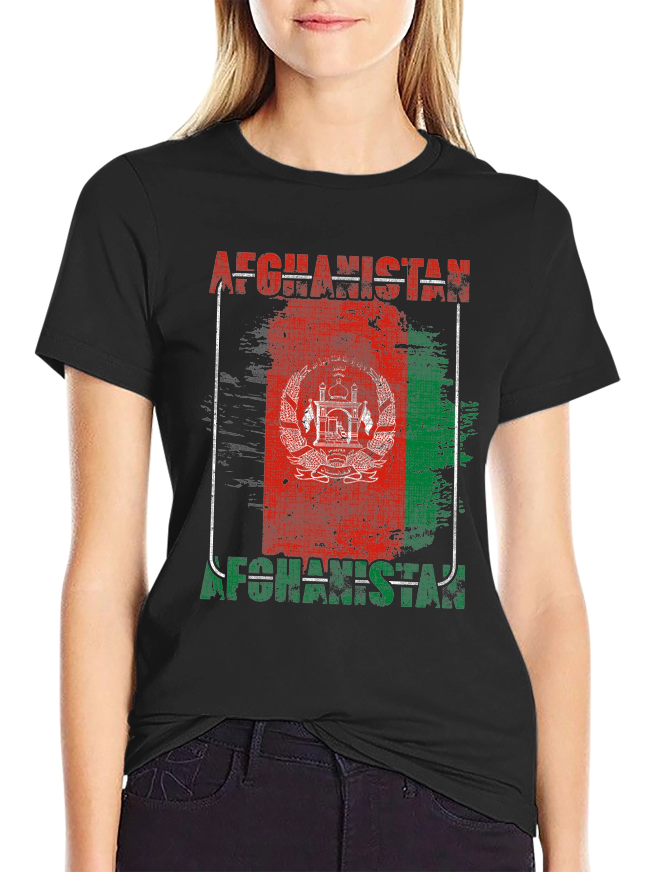Afghanistan Flag Graphic T-Shirt