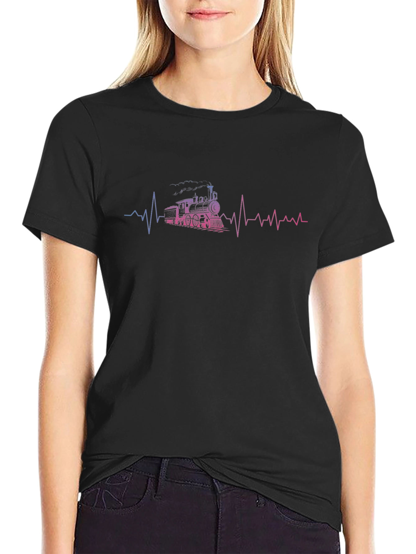 Train Heartbeat Graphic Tee
