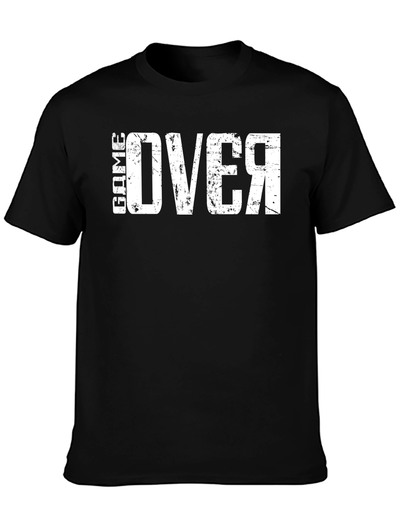 Game Over T-Shirt - Black Graphic Tee