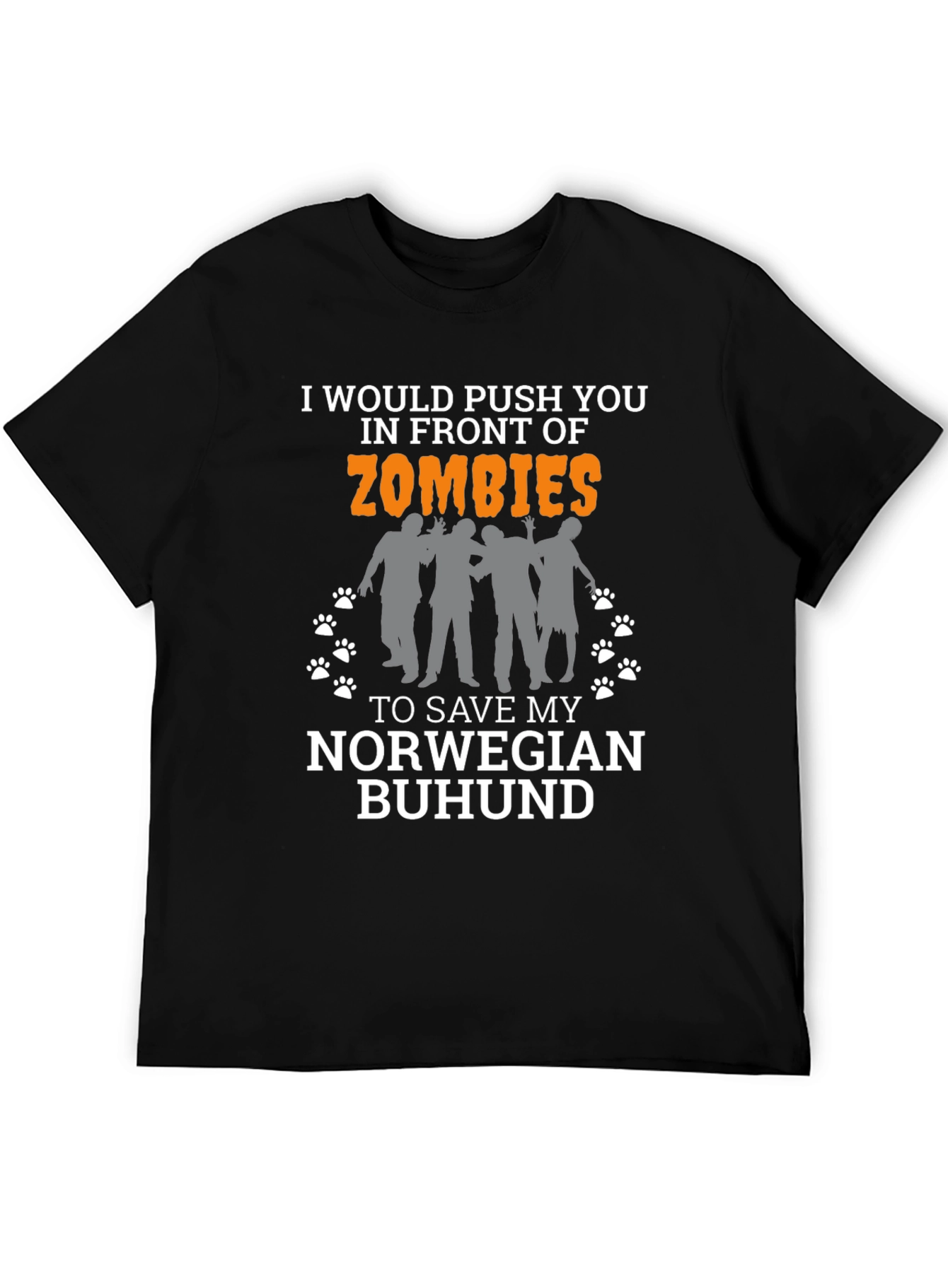 Zombie Norwegian Buhund Lover Tee