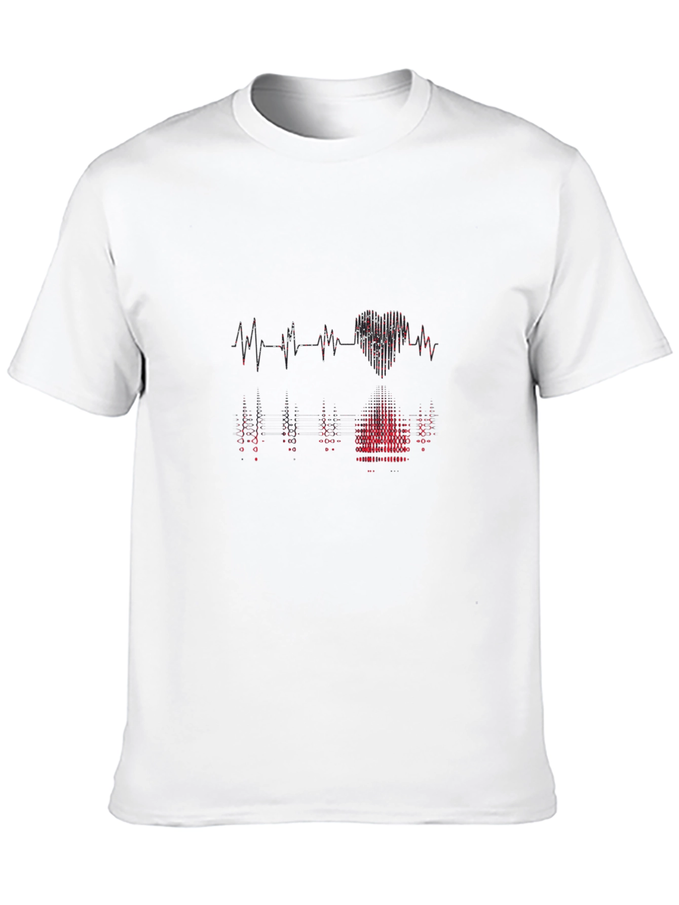 Heartbeat Graphic T-Shirt - Black
