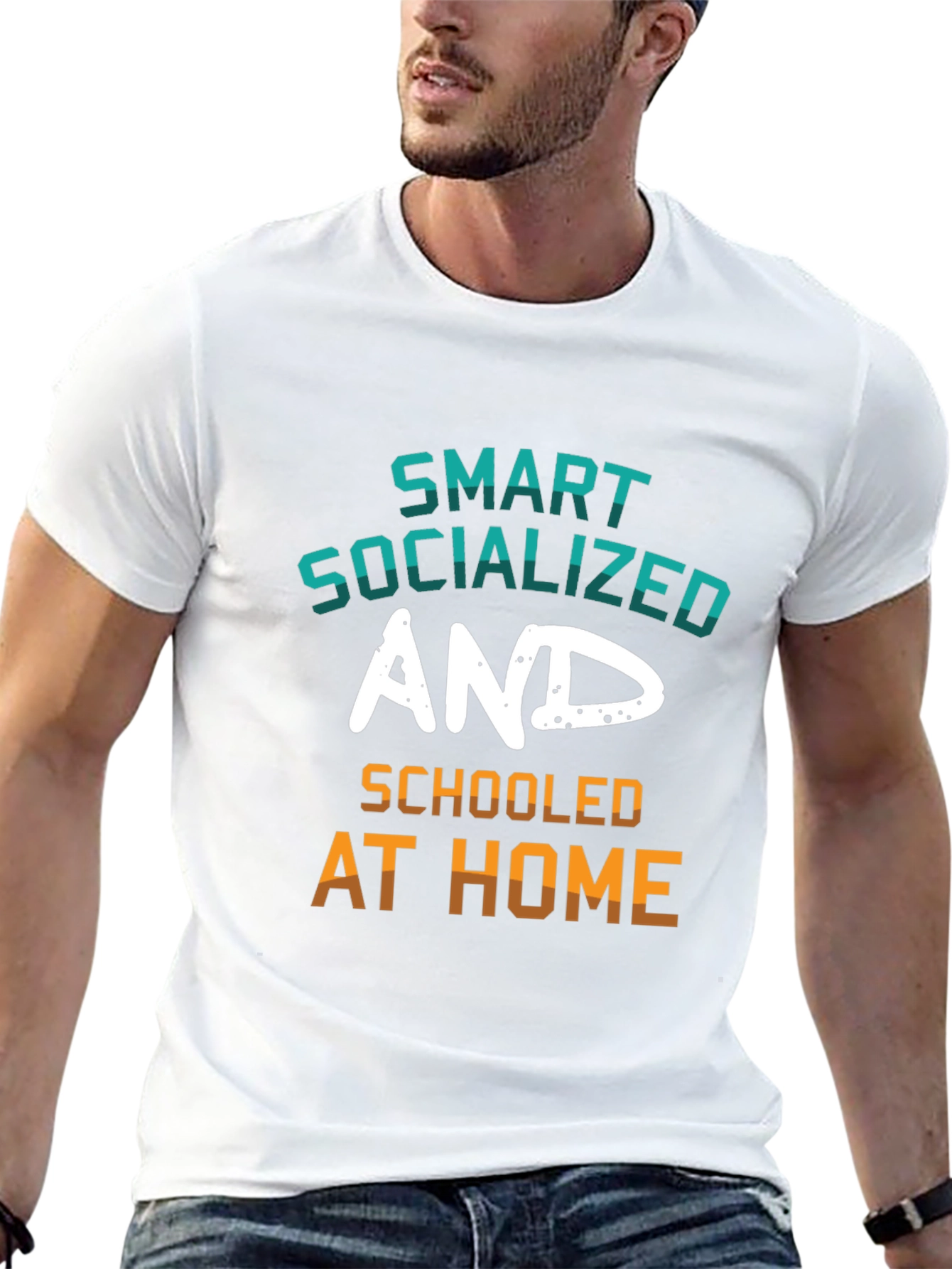 Smart Socialized and Schooled at Home Graphic Tee