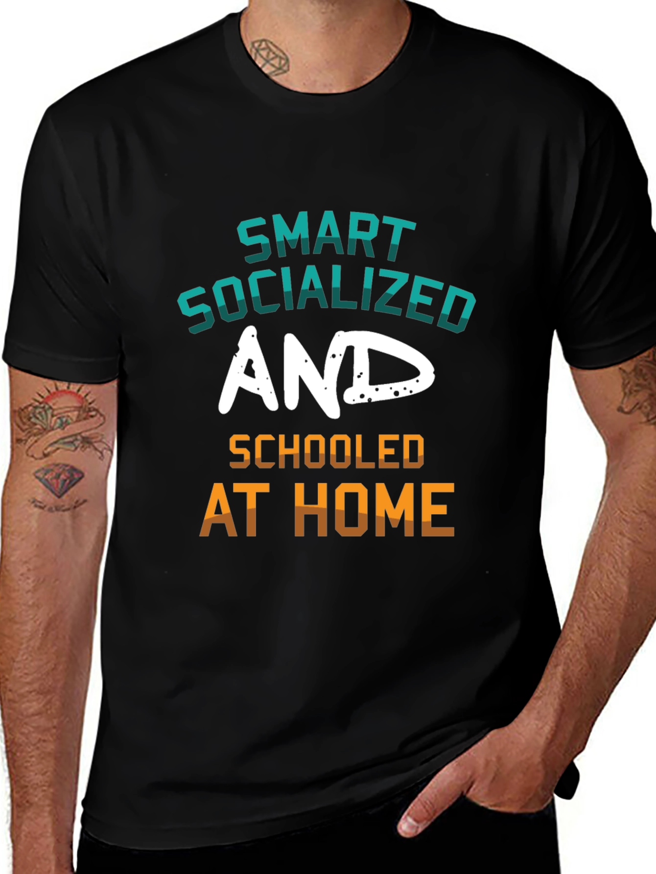 Smart Socialized and Schooled at Home Graphic Tee