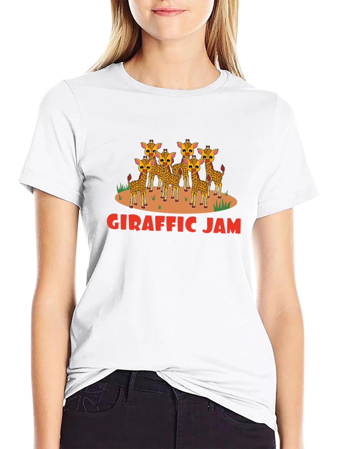 Giraffe Jam T-Shirt - Funny Animal Graphic Tee