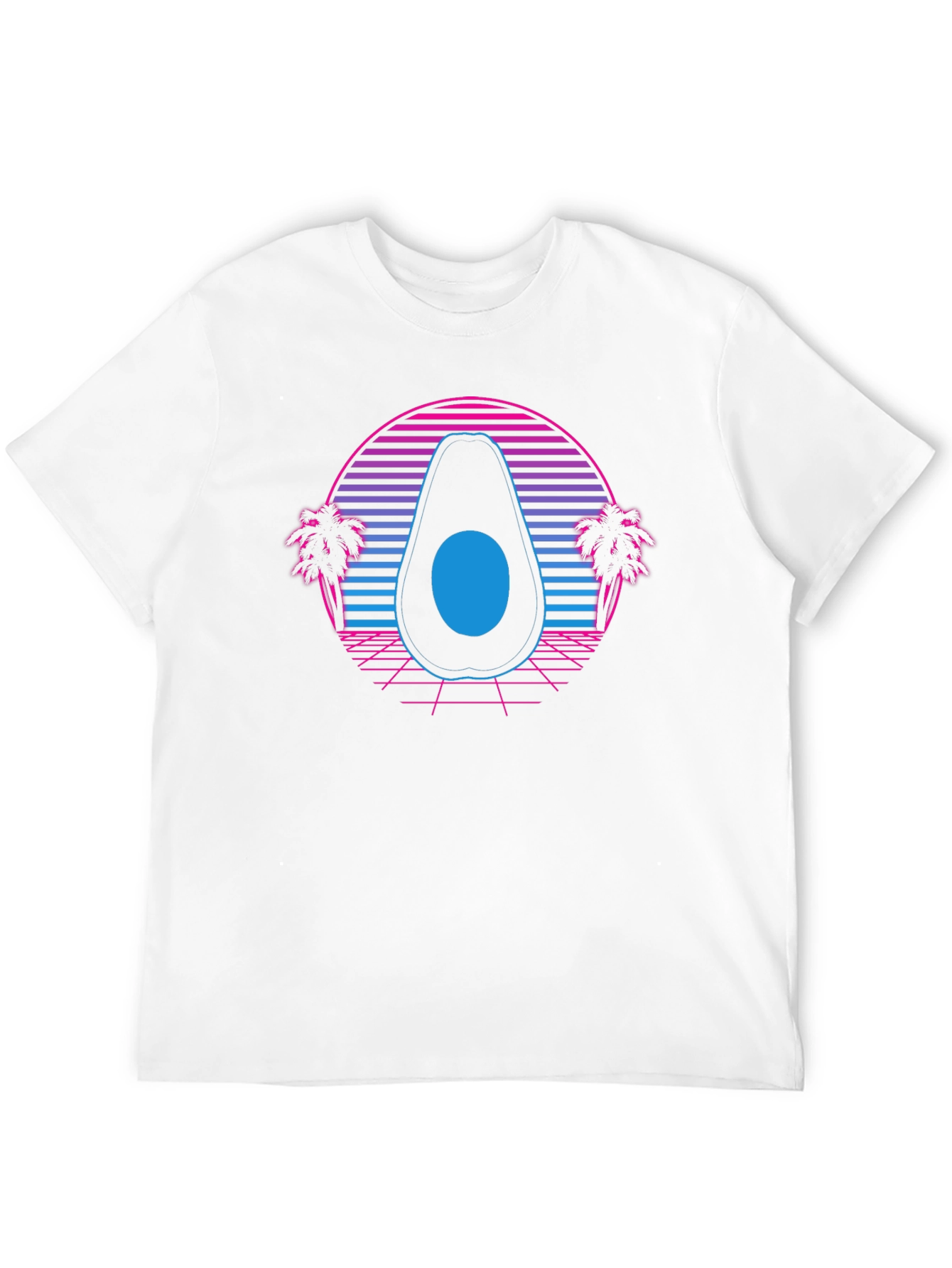 Retro Avocado T-Shirt - Synthwave Style