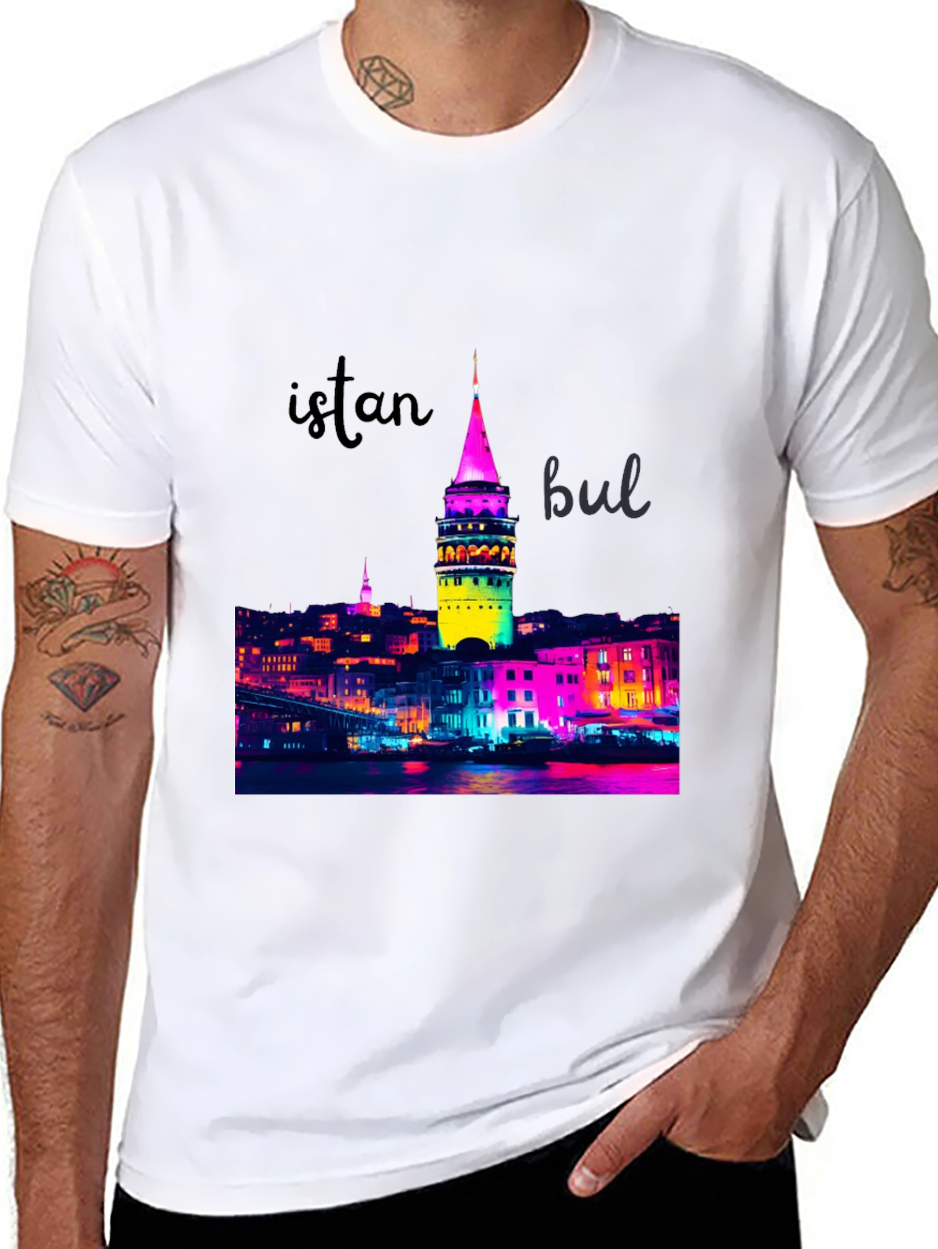 Istanbul Cityscape Graphic T-Shirt