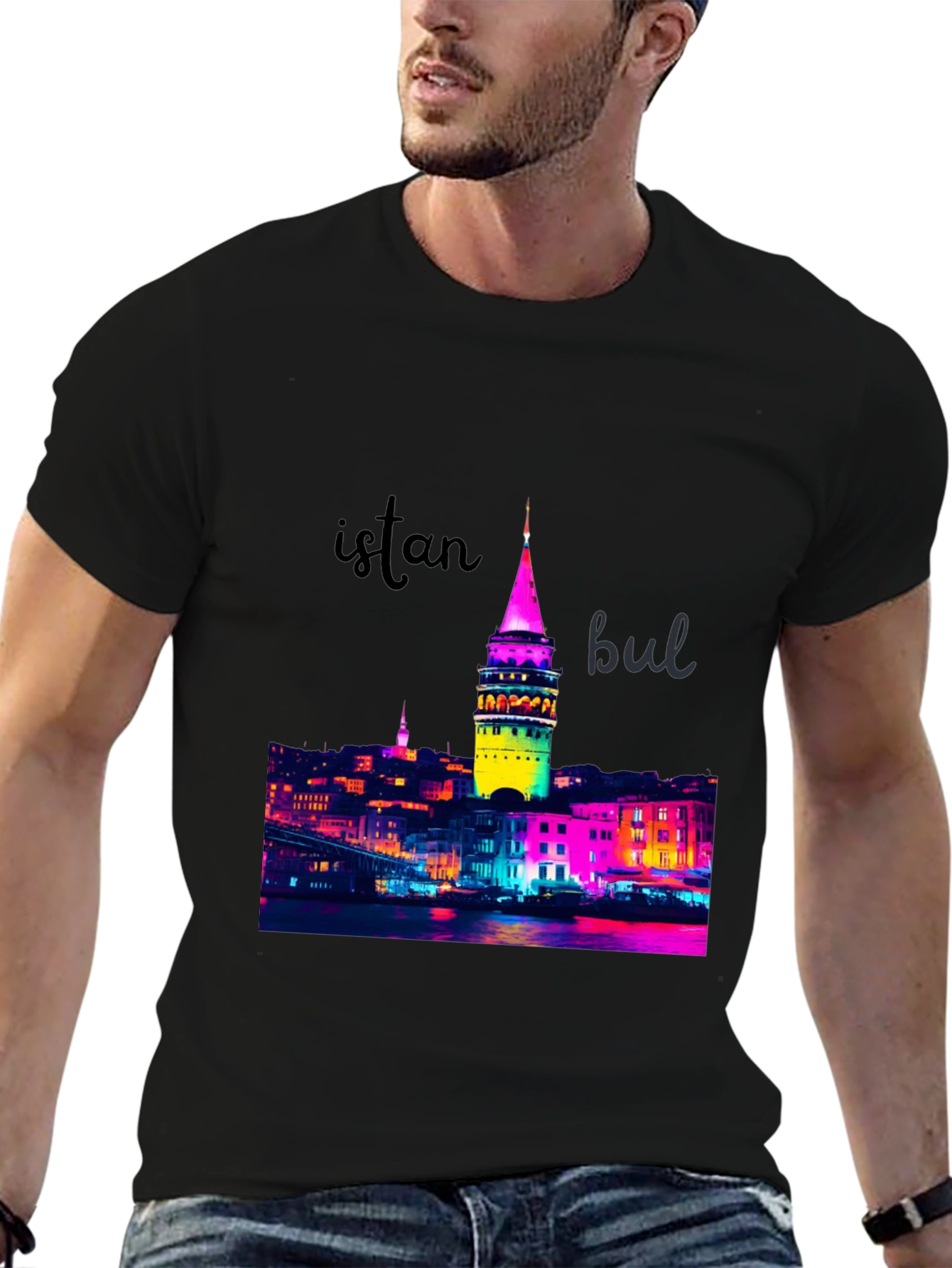 Istanbul Cityscape Graphic T-Shirt