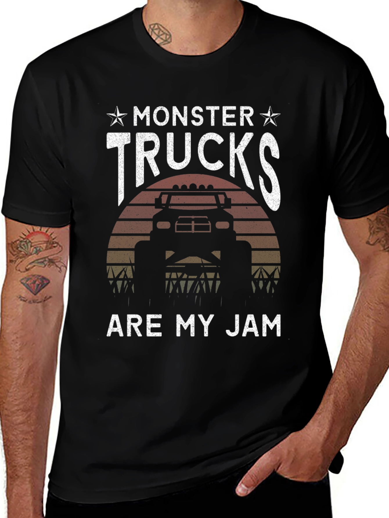 Monster Trucks Are My Jam Graphic Tee
