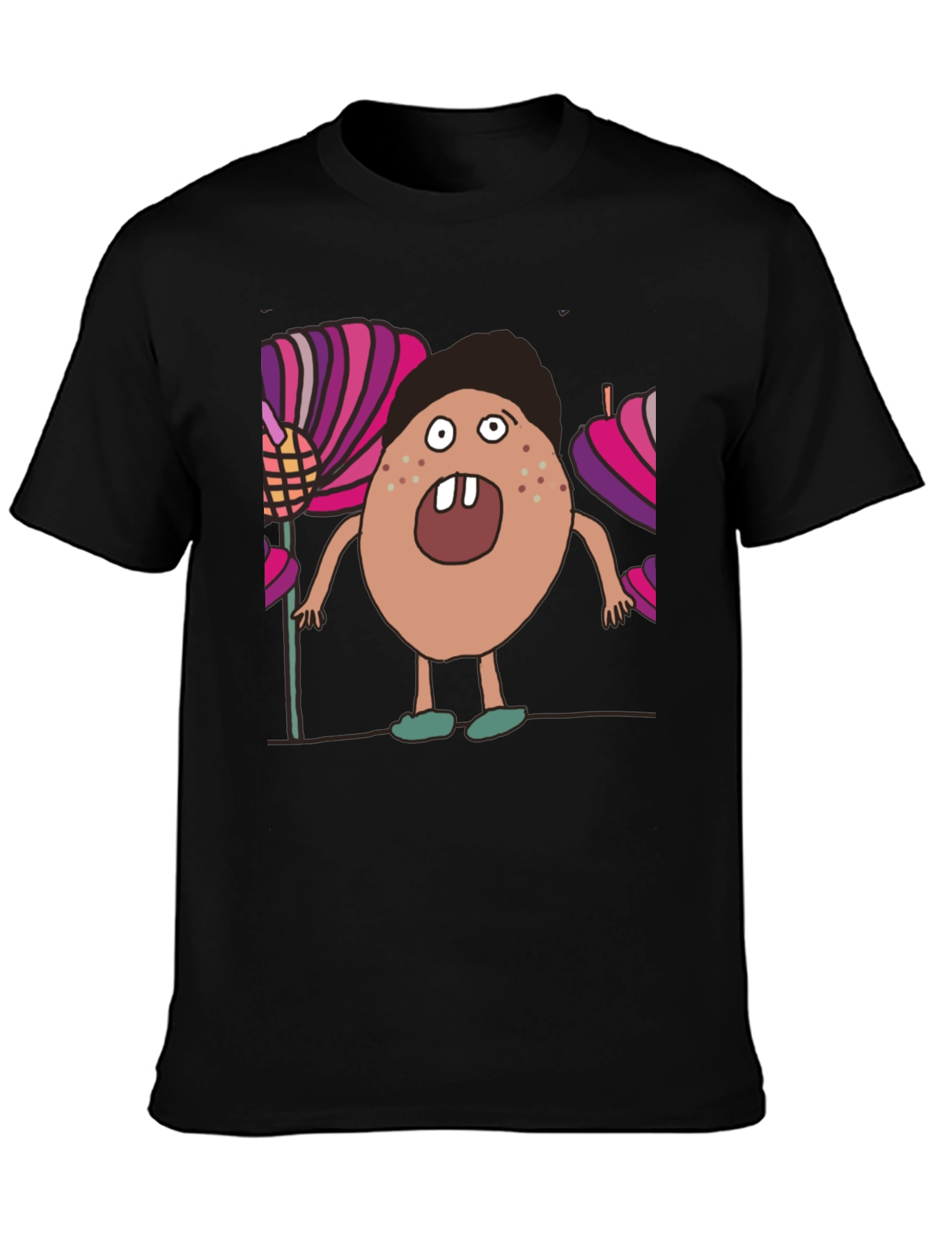 Cartoon Monster T-Shirt - Unique Graphic Tee