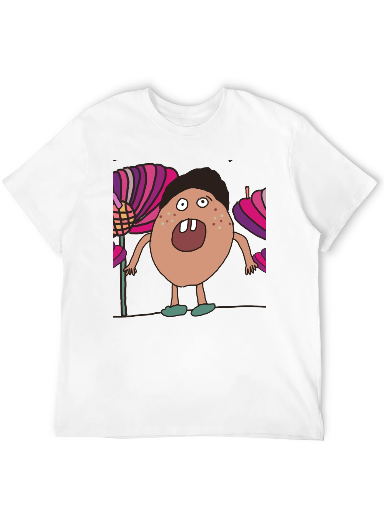 Cartoon Monster T-Shirt - Unique Graphic Tee