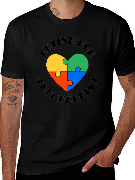 Autism Mom Unbreakable Heart T-Shirt